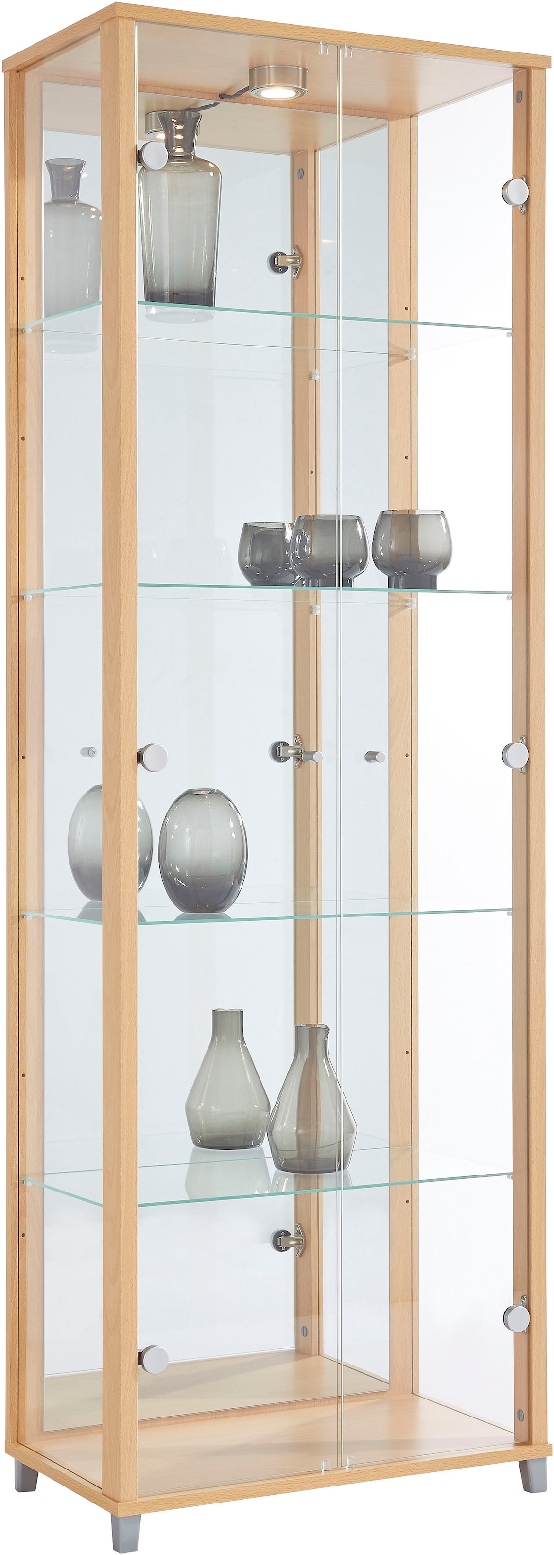 fif möbel Vitrine "OPTIMA", Standvitrine, Vitrinenschrank, Glasvitrine, Sam günstig online kaufen