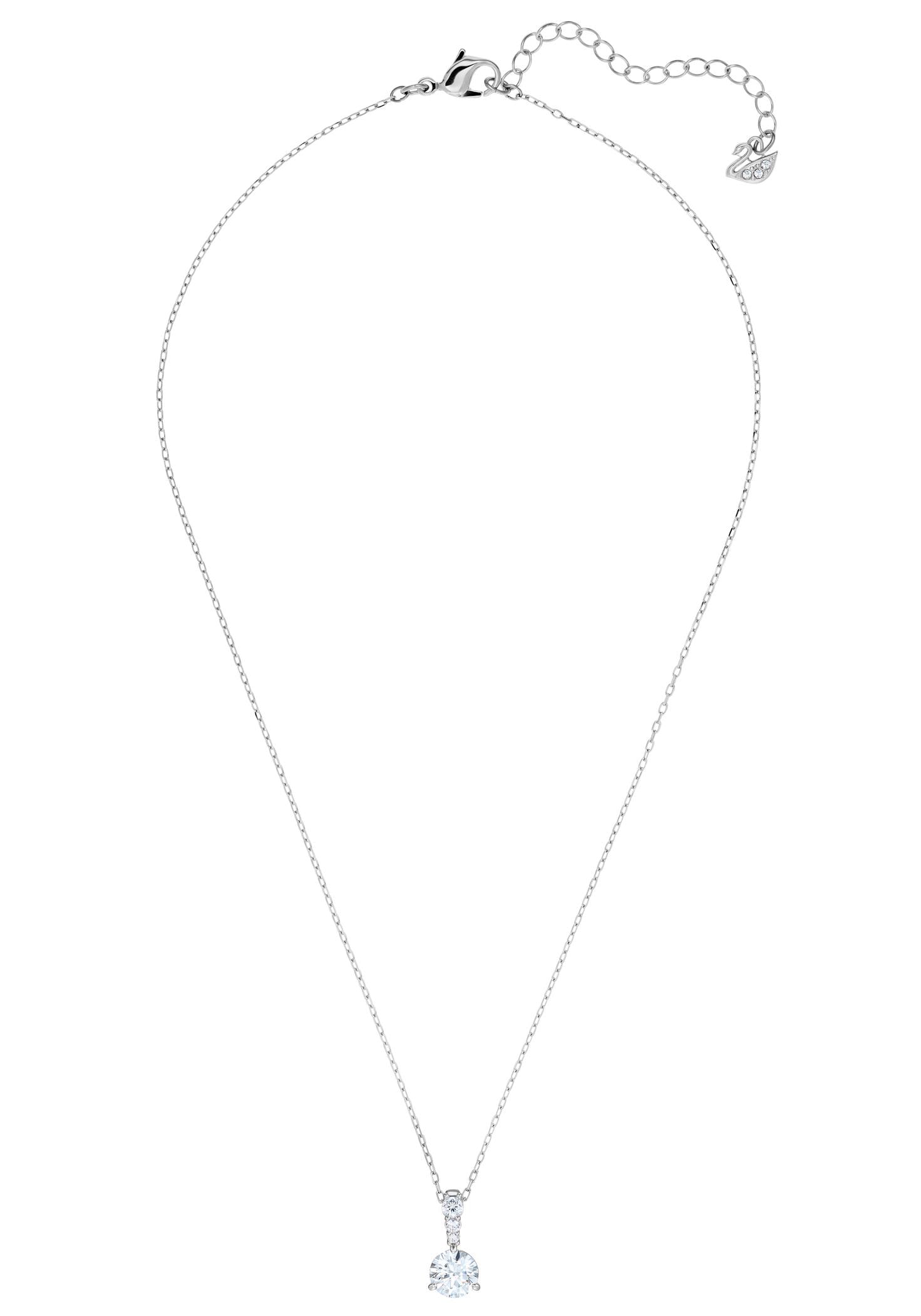 Swarovski Kette mit Anhänger »Stilla Round«, mit Swarovski® Kristall