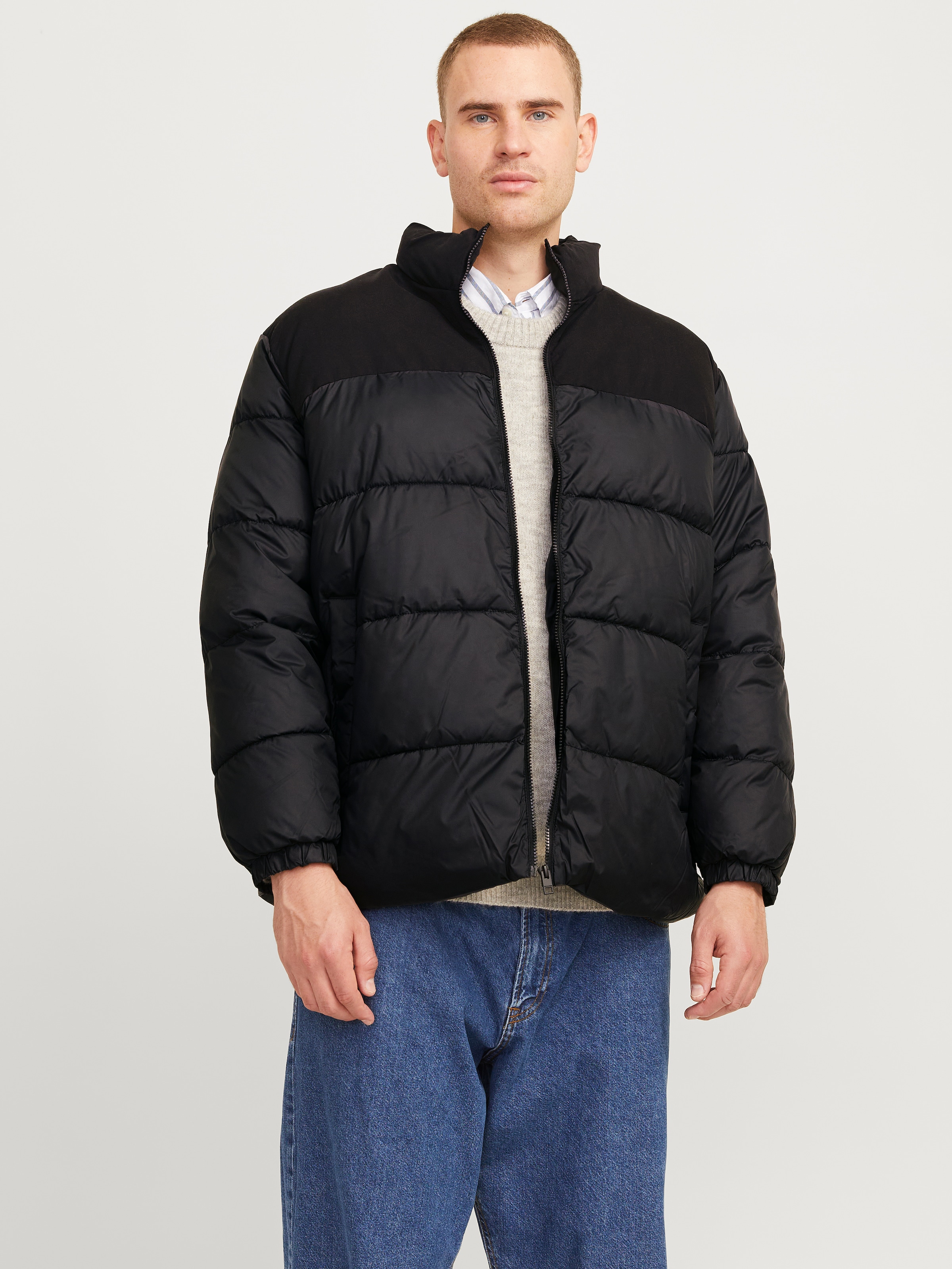 Jack & Jones PlusSize Steppjacke "JJMOON STAND COLLAR PUFFER PLS" günstig online kaufen