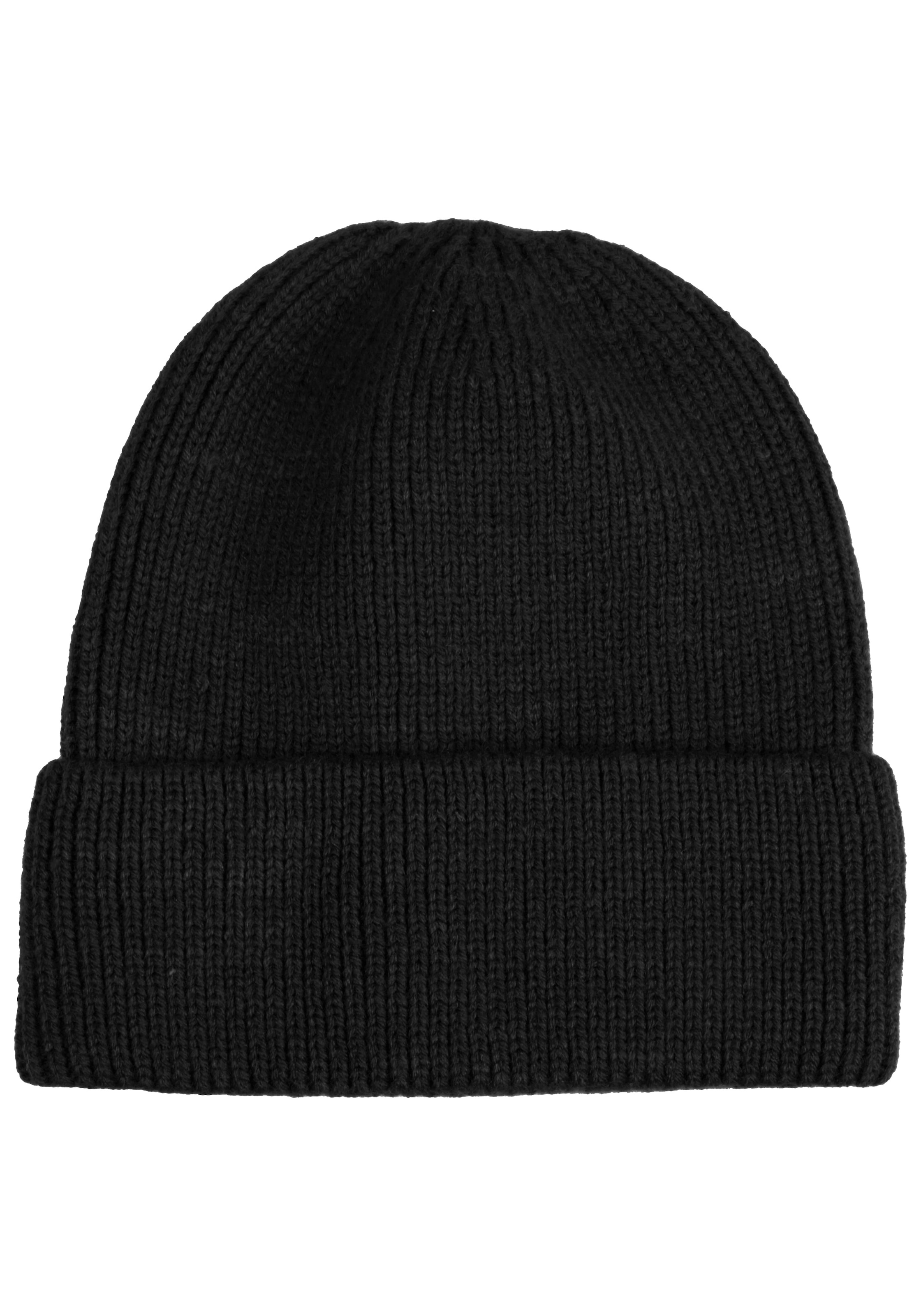 Capelli New York Beanie Rippstrick, Wollanteil, wärmend
