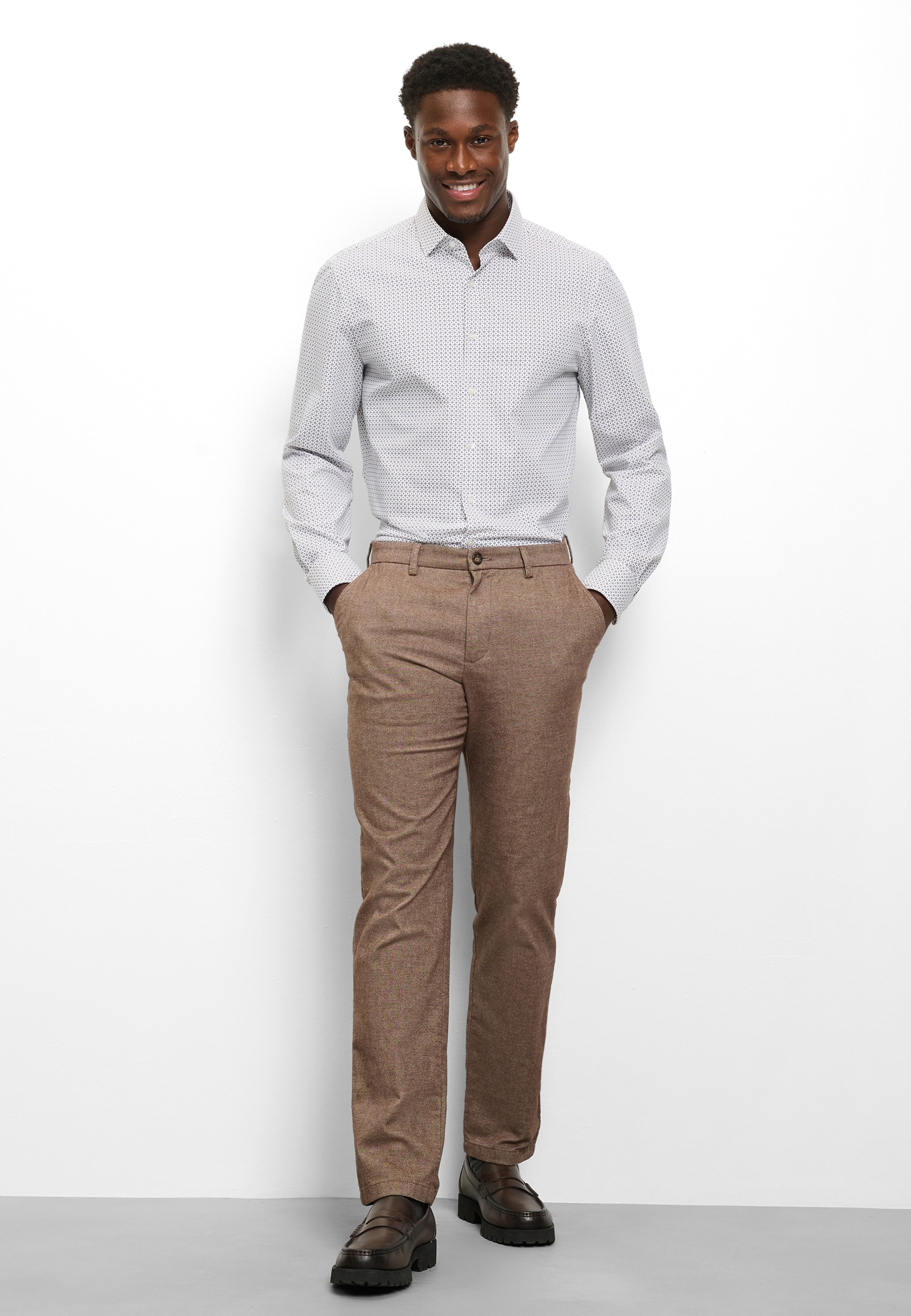 OLYMP Langarmhemd »Level Five 24/Seven« Businesshemd, body fit, Kentkragen