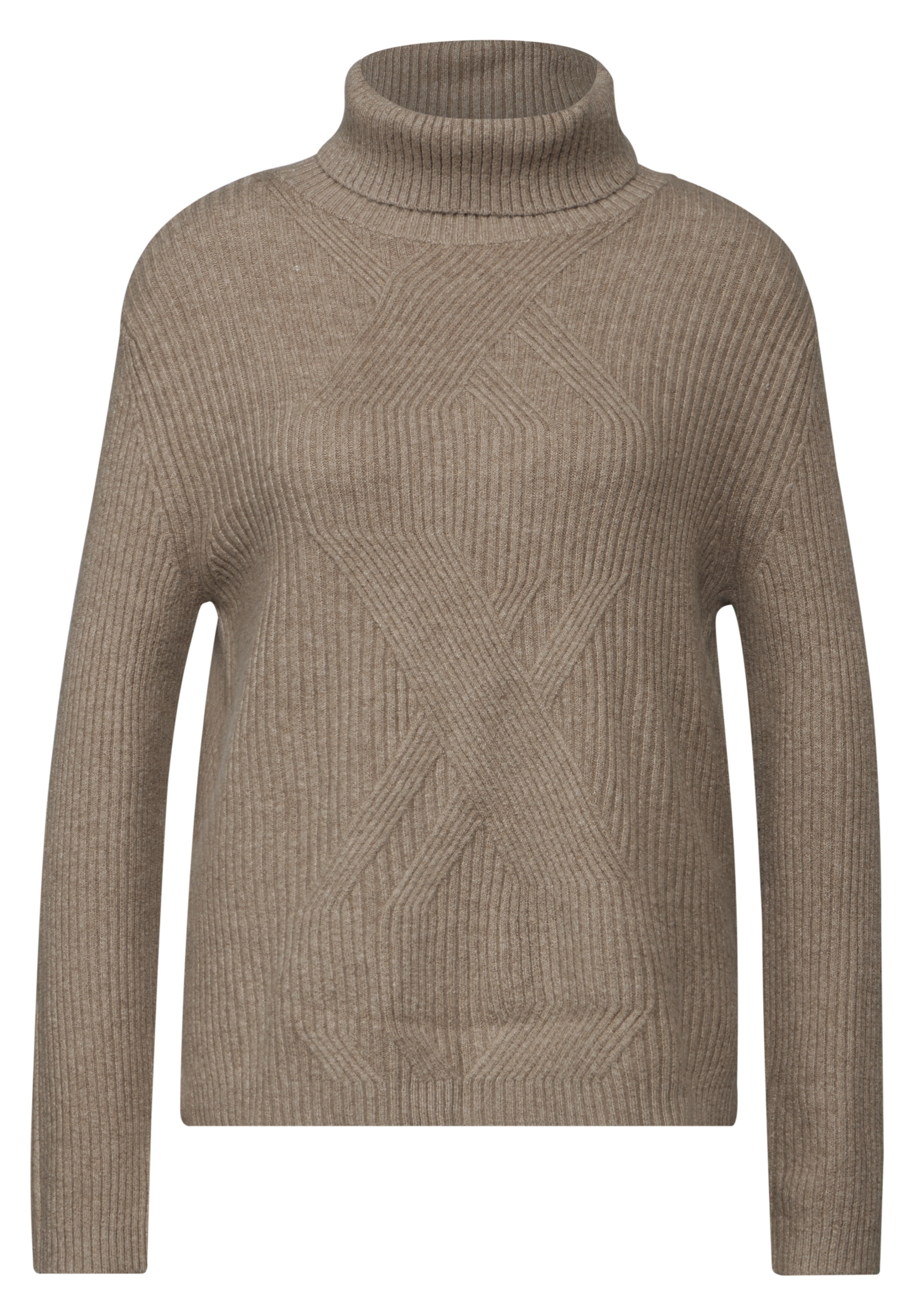 STREET ONE Strickpullover, mit Stehkragen
