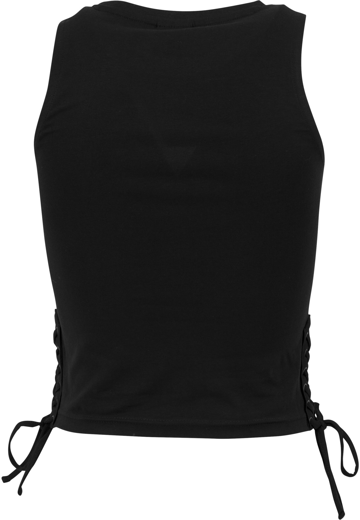 URBAN CLASSICS Muskelshirt »Urban Classics Damen Ladies Lace Up Cropped Top«, (1 tlg.)