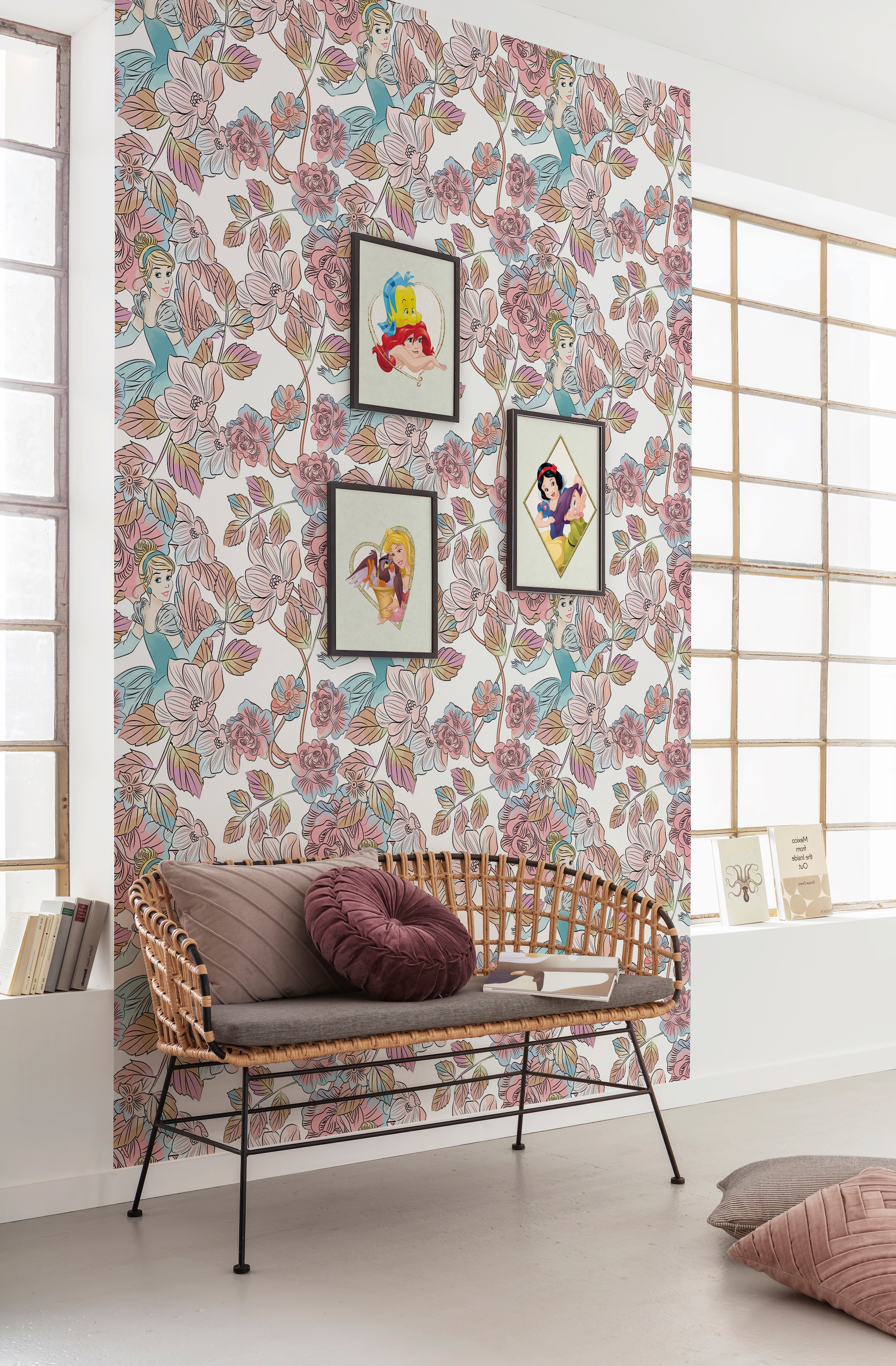 Komar Bild »Snow White & Dopey« Disney 1 Stk. tlg. Wandbild zur Dekoration im Kinderzimmer - ohne Rahmen