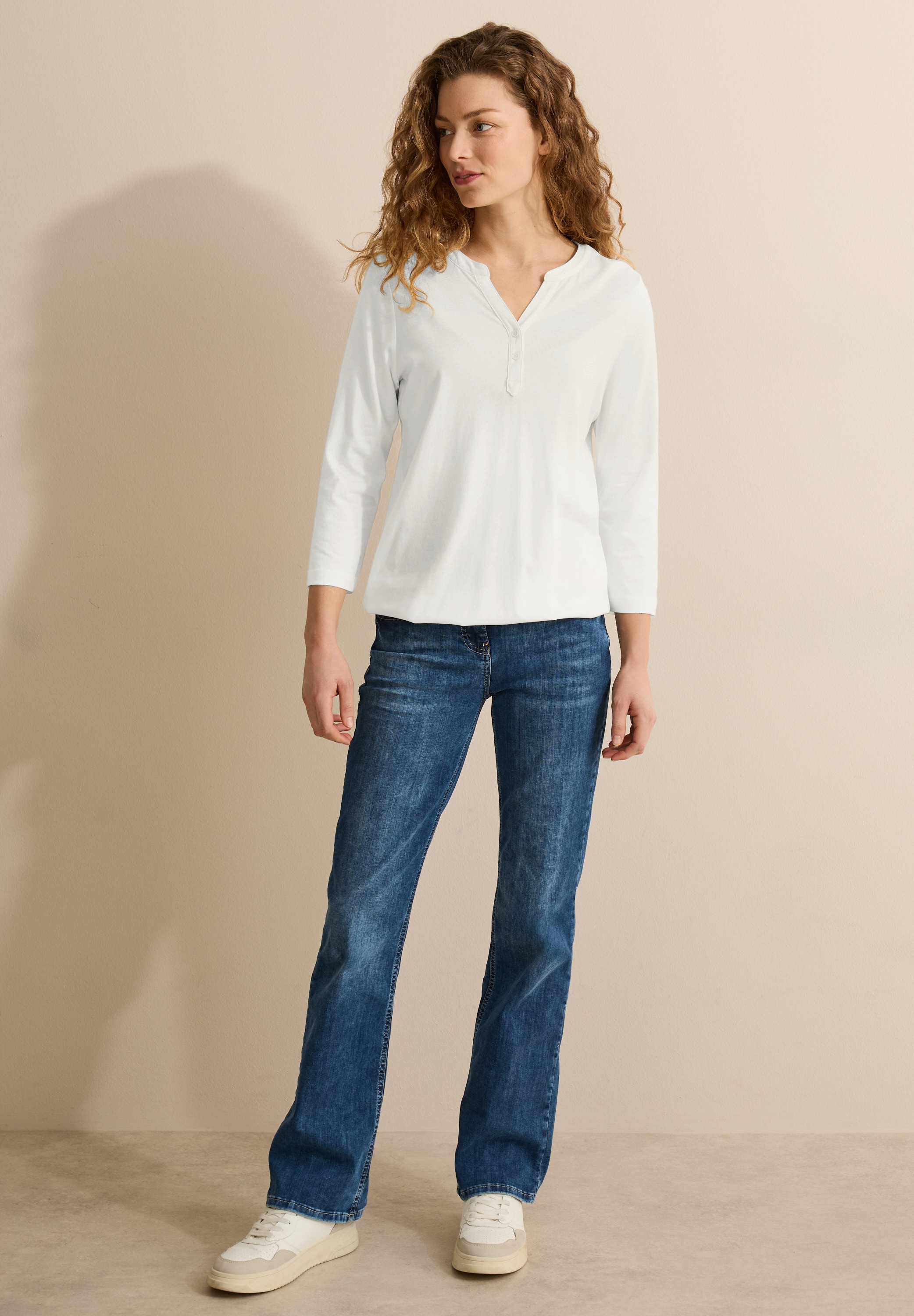 Cecil 3/4-Arm-Shirt, mit 3/4 Ärmeln