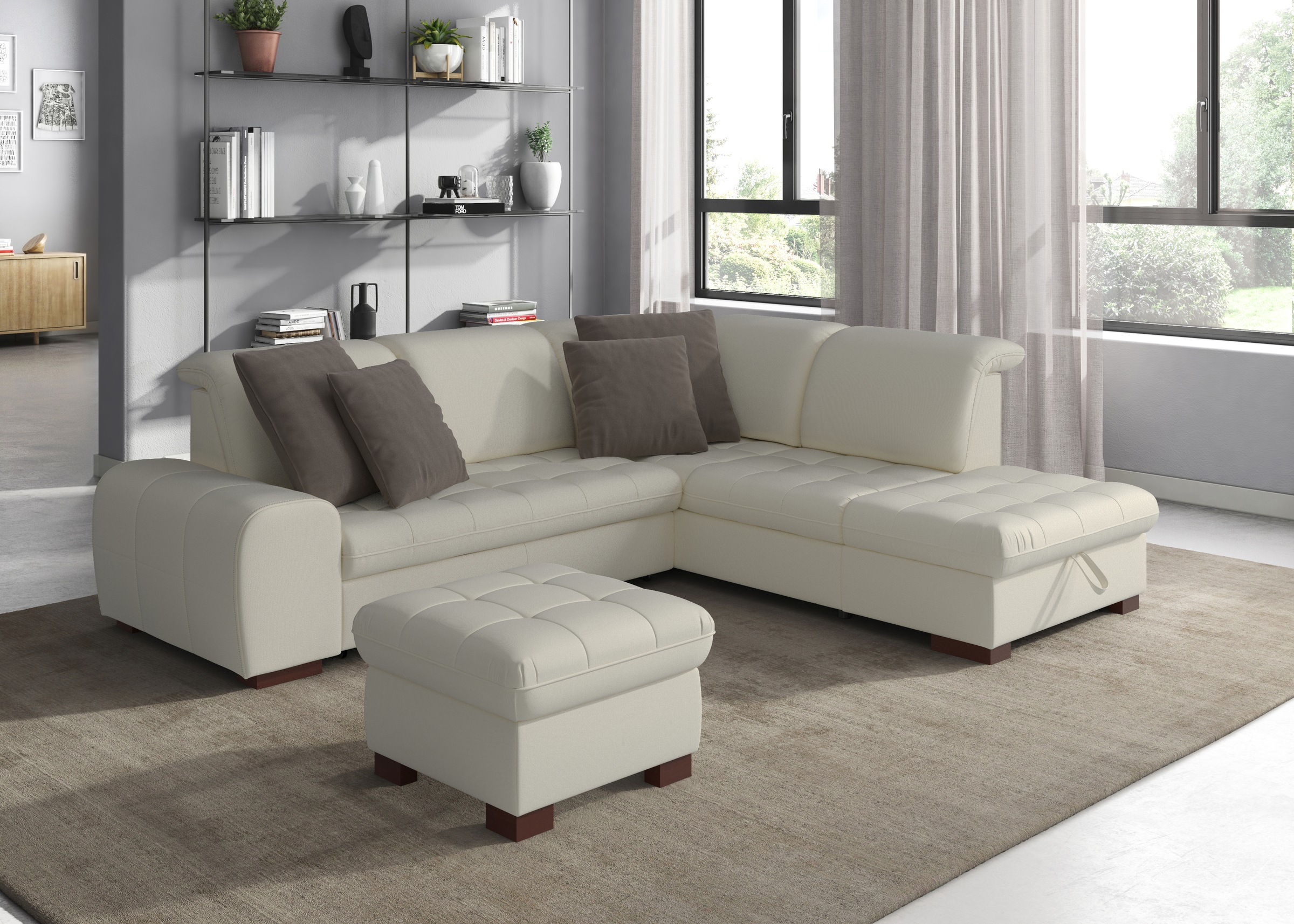 sit&more Ecksofa "Luxor L-Form" wahlweise mit Bettfunktion, Stauraum und Ko günstig online kaufen