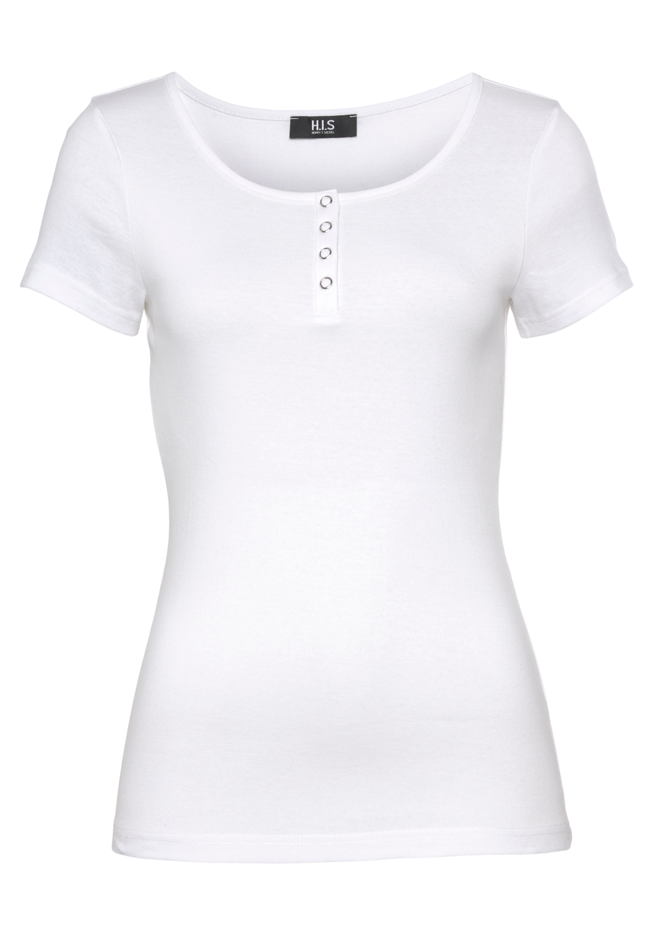 H.I.S T-Shirt, (Set, 2 tlg.), mit Knopfleiste vorne für bestellen | BAUR | T-Shirts
