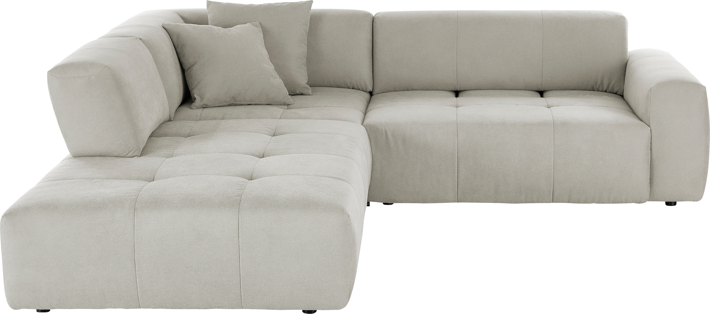 3C Candy Ecksofa »Yoshy Komfortsofa, bequem und modern, hochwertige Verarbeitungsdetails«, Zwei verschiedene Sitztiefen durch verstellbare Rückenlehne, L-Form