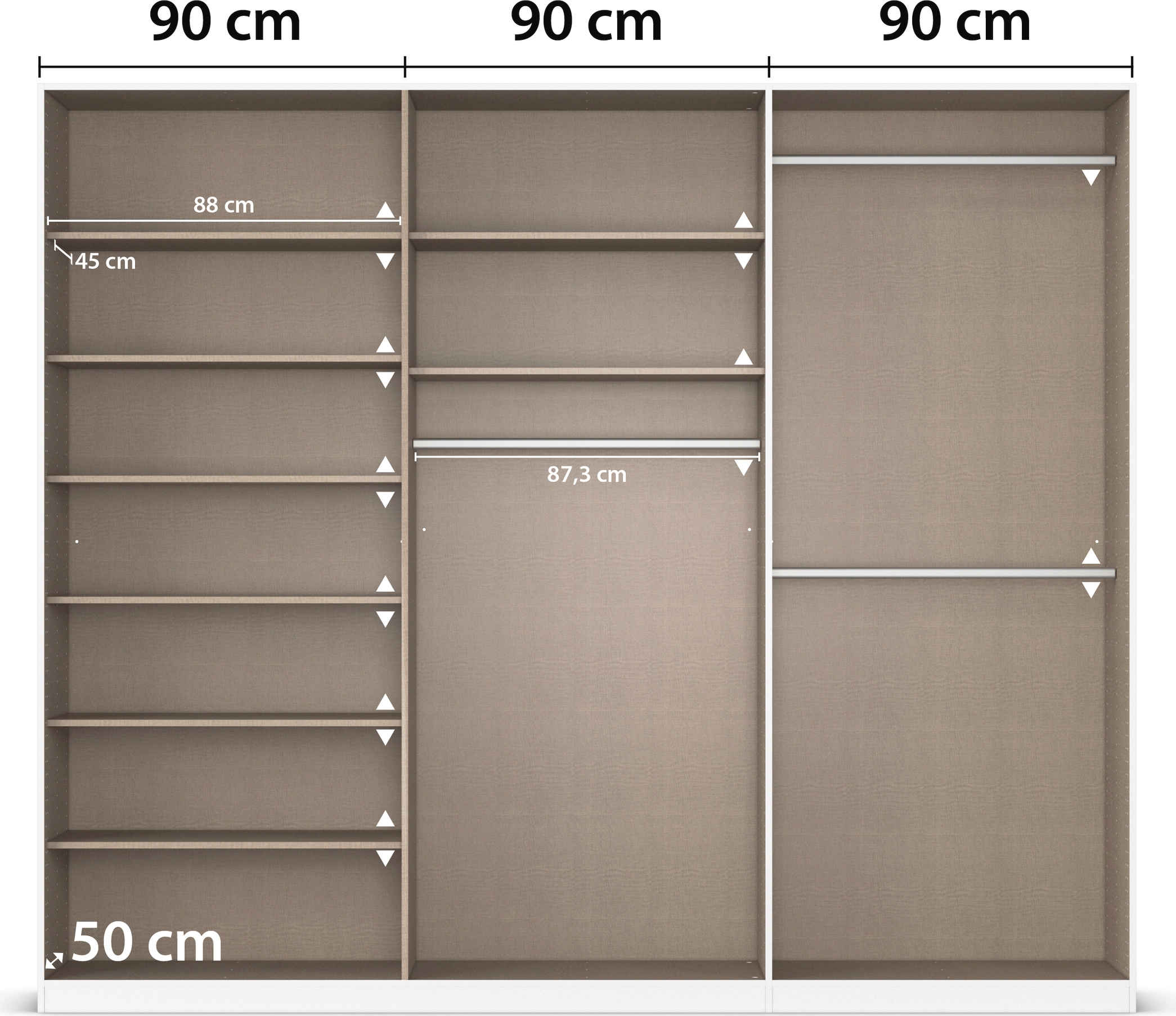 rauch Drehtürenschrank »Kleiderschrank Kleiderschränke Schrank Garderobe AGORDO mit Glasfront«, durchdachte Innenausstattung, in 6 Breiten und 2 Höhen MADE IN GERMANY