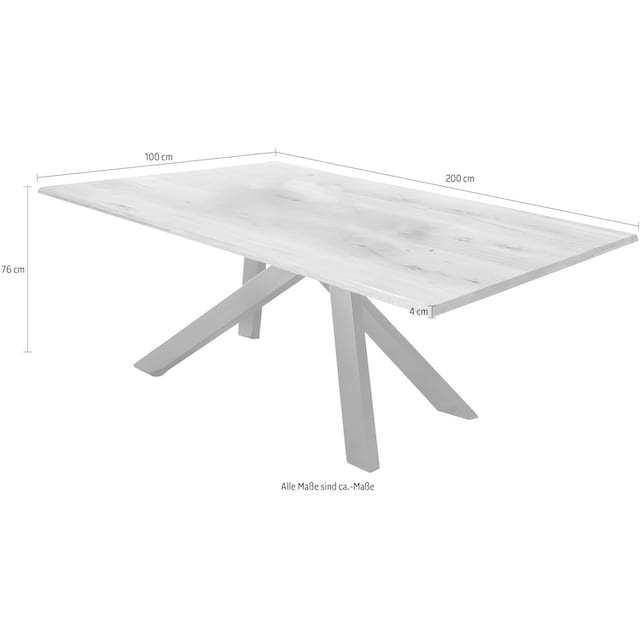 SIT Esstisch, mit sichtbarer Maserung bestellen | BAUR