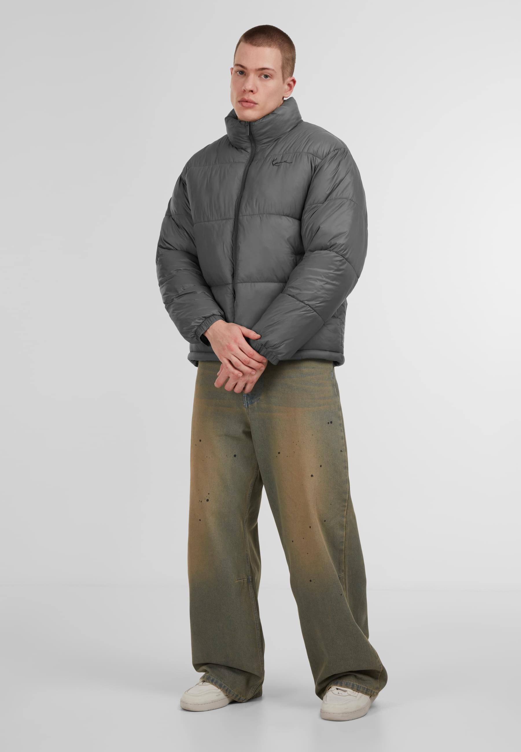 Karl Kani Winterjacke »Karl Kani Small Signature Embossed Logo Puffer Jacket«, (1 St.), ohne Kapuze