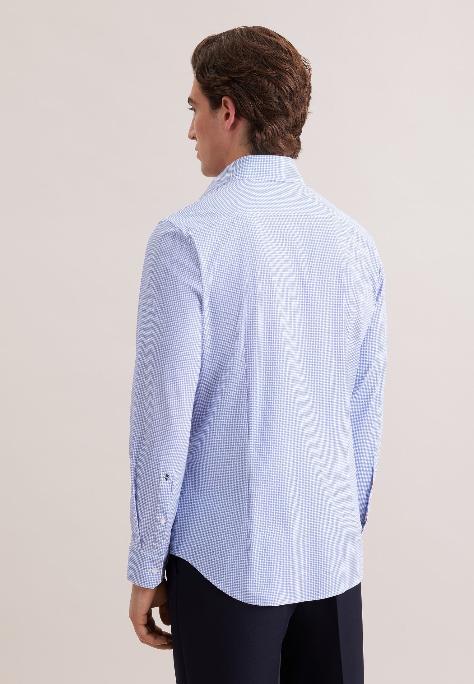 seidensticker Businesshemd "Schwarze Rose" Slim 1/1 Kentkragen Druck günstig online kaufen