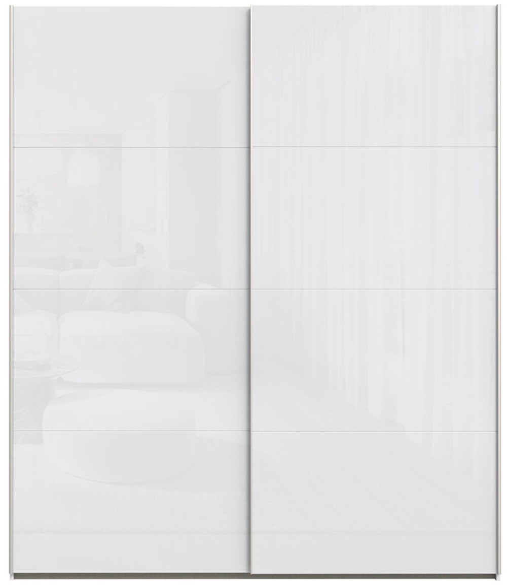 Thumbnail - FORTE Schwebetürenschrank "Fittio, Made in Europe, 2 Schiebetüren, modernes Design" Höhe 2,35 mtr, stehende Montage