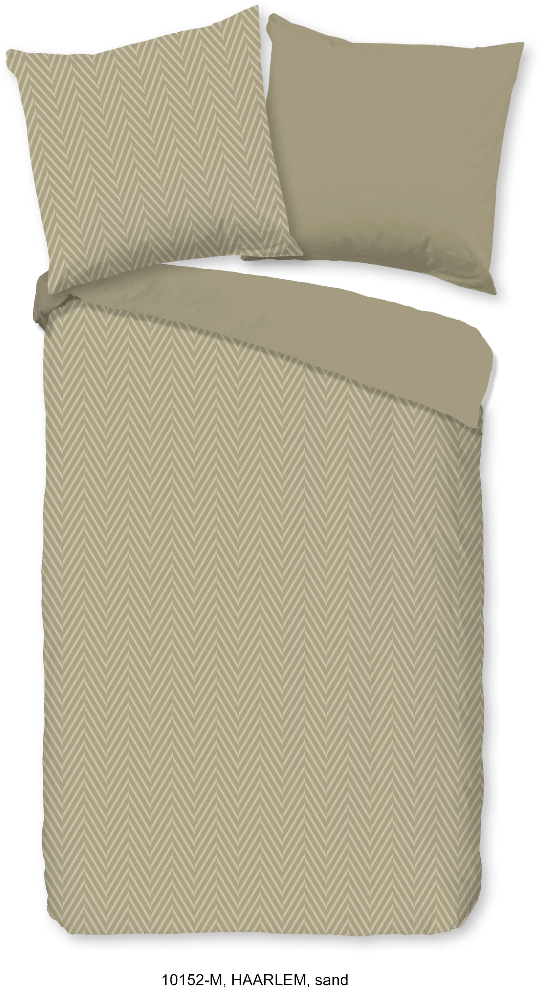 PURE luxury collection Wendebettwäsche »Haarlem« 2 Mikrofaser, Pflegeleicht, Reißverschluss, Wende, 3D, uni muster, weich