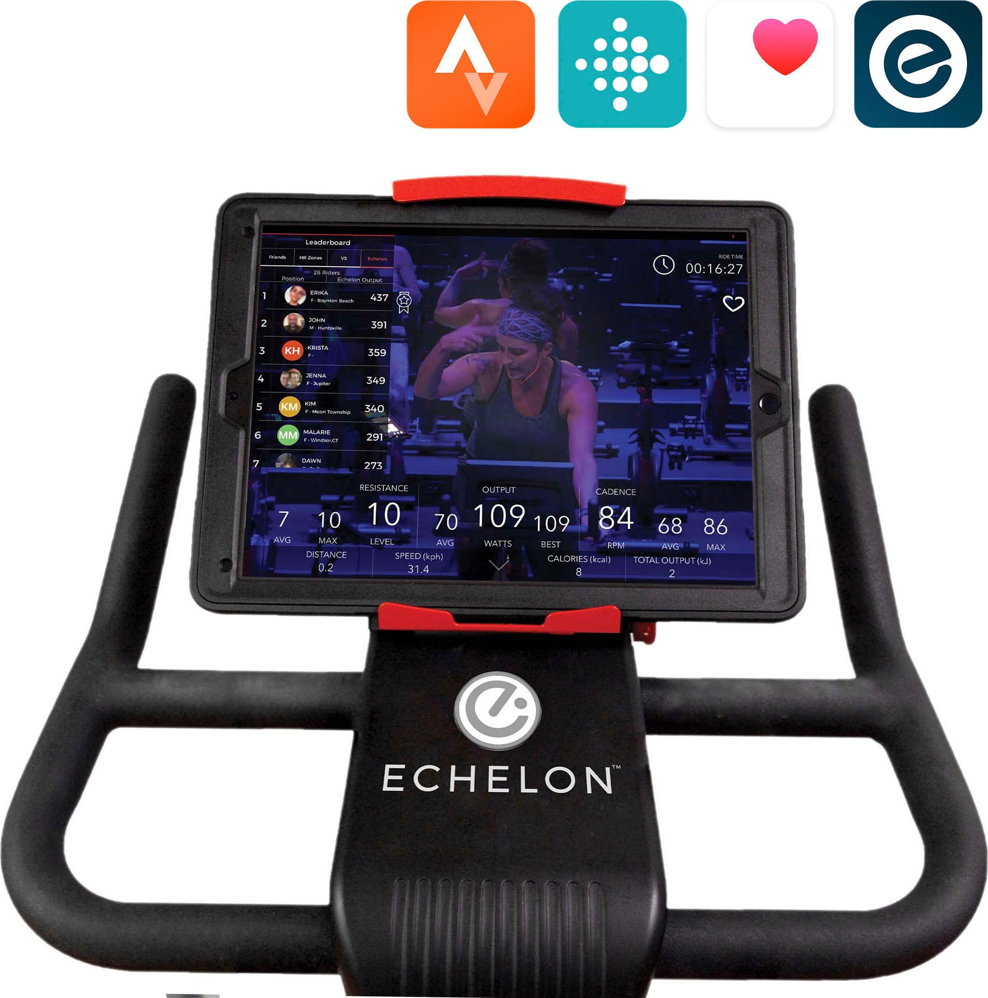 Echelon Heimtrainer »EX-3 Smart Connect«, Schwungmasse ca. 14 kg, 32 Widerstandsstufen