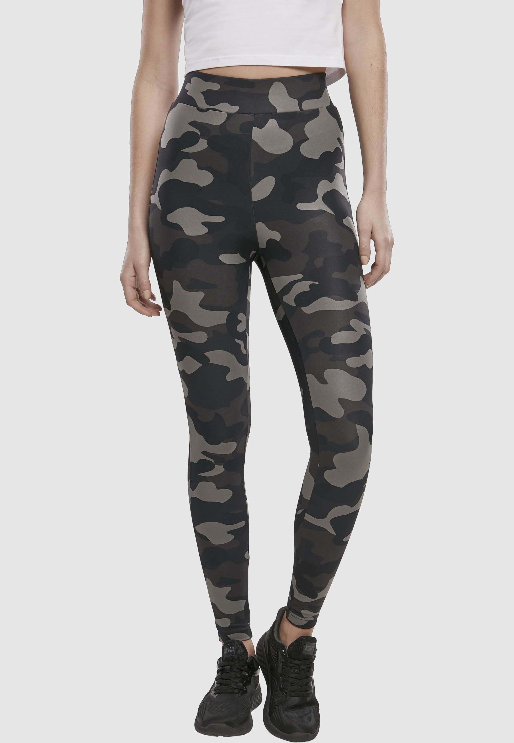 URBAN CLASSICS Leggings »Urban Classics Damen Ladies High Waist Camo Tech Leggings«