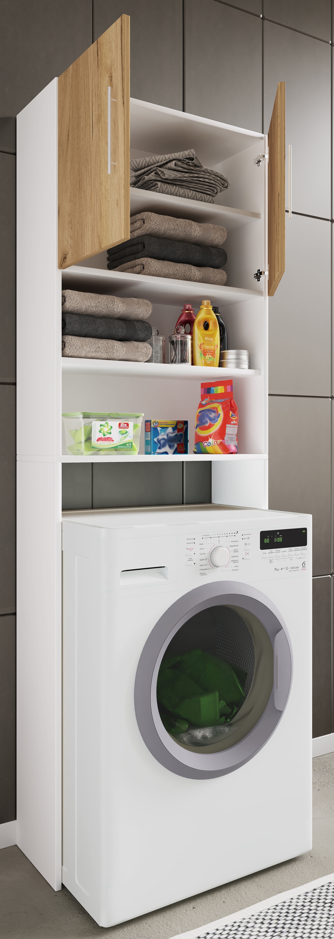 VCM Waschmaschinenumbauschrank »Überbauschrank Waschmaschine Überbau Schrank Jutas«