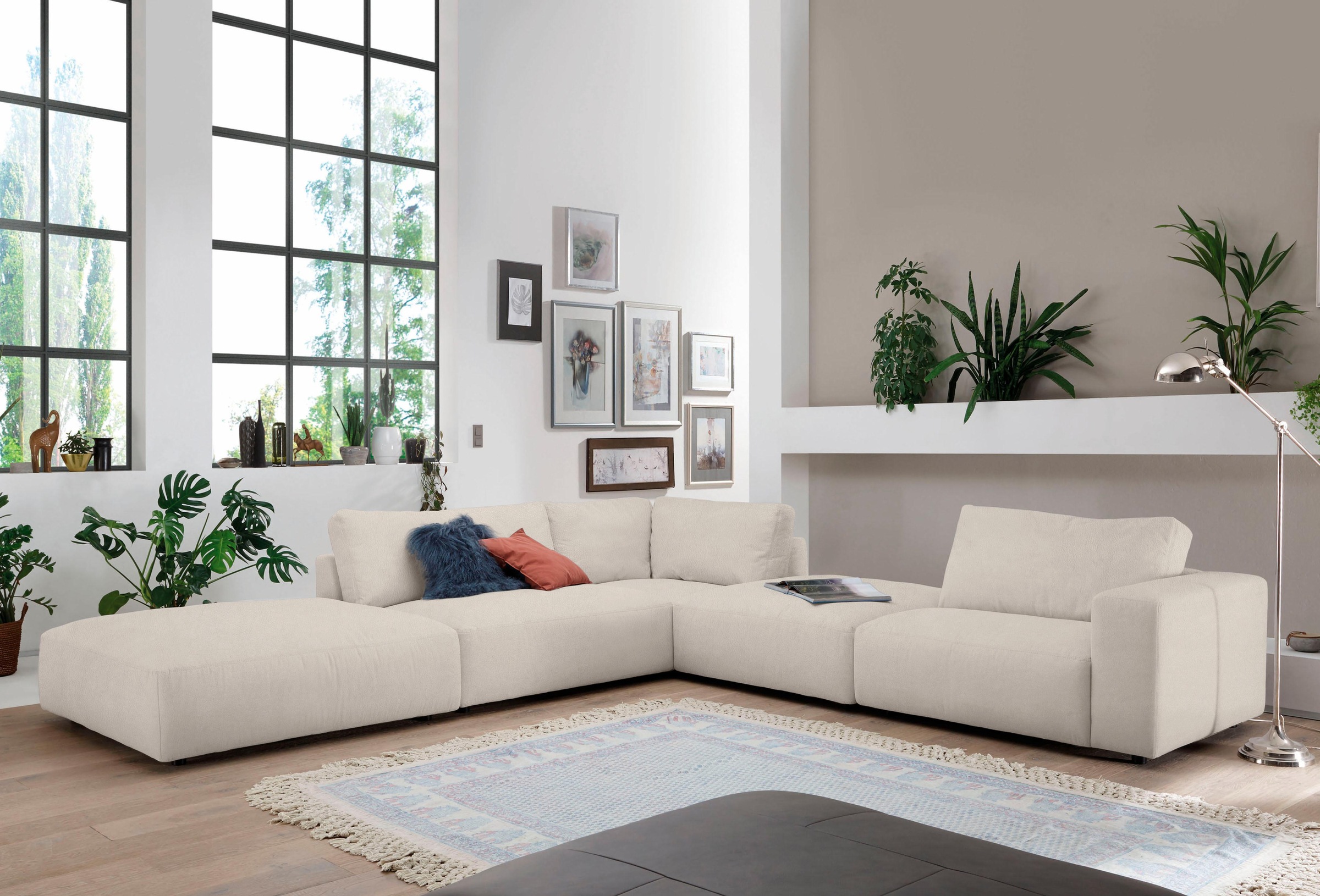Musterring Ecksofa "LUCIA L-Form" in vielen Qualitäten und 4 verschieden Nähten