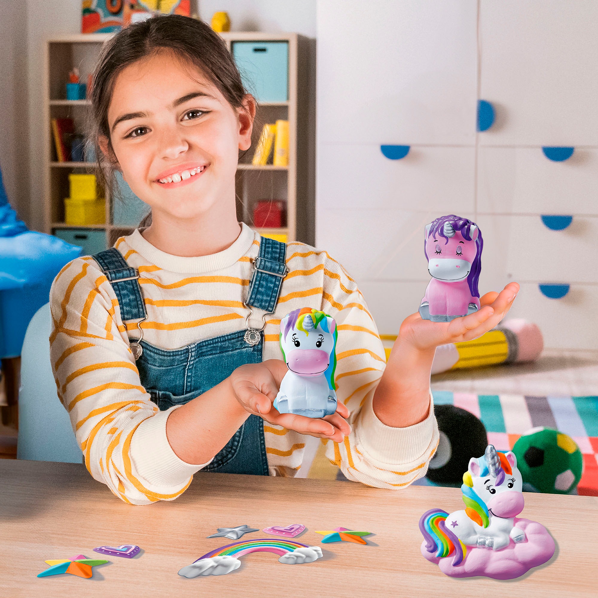 Ravensburger Kreativset »BeCreative Midi, Bastelset DIY Gipsfiguren gießen Einhorn«, Made in Europe