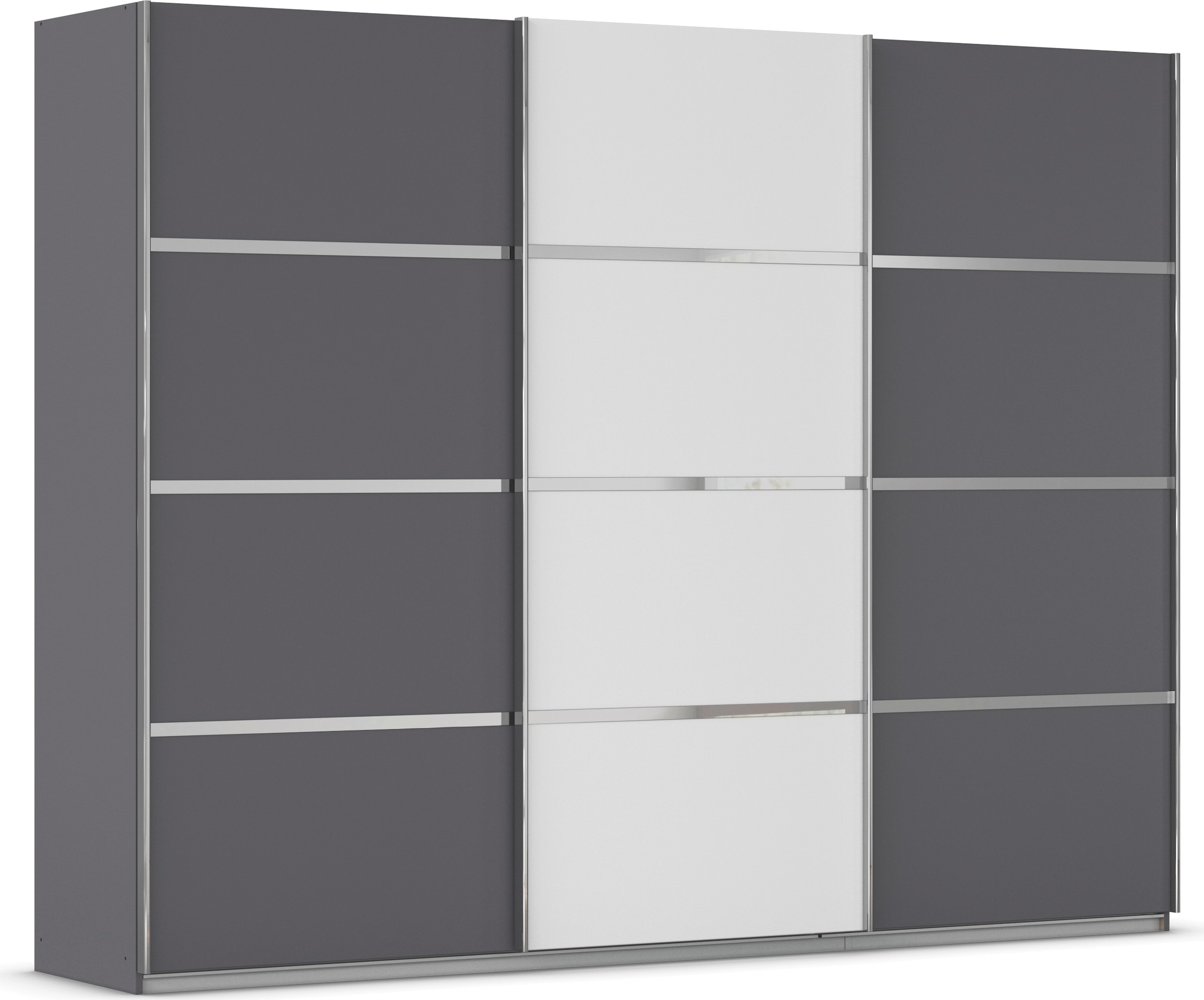 OTTO home Kleiderschrank "Mehrzweckschrank Aktenschrank Möbel Mietswohnung Schlafzimmer AVOLA" 3 verschiedene Ausstattungen BASIC/CLASSIC/PREMIUM (inkl. SOFT-CLOSE), mit eleganten Zierleisten in Chrom, Schwarz oder Weiß MADE IN GERMANY