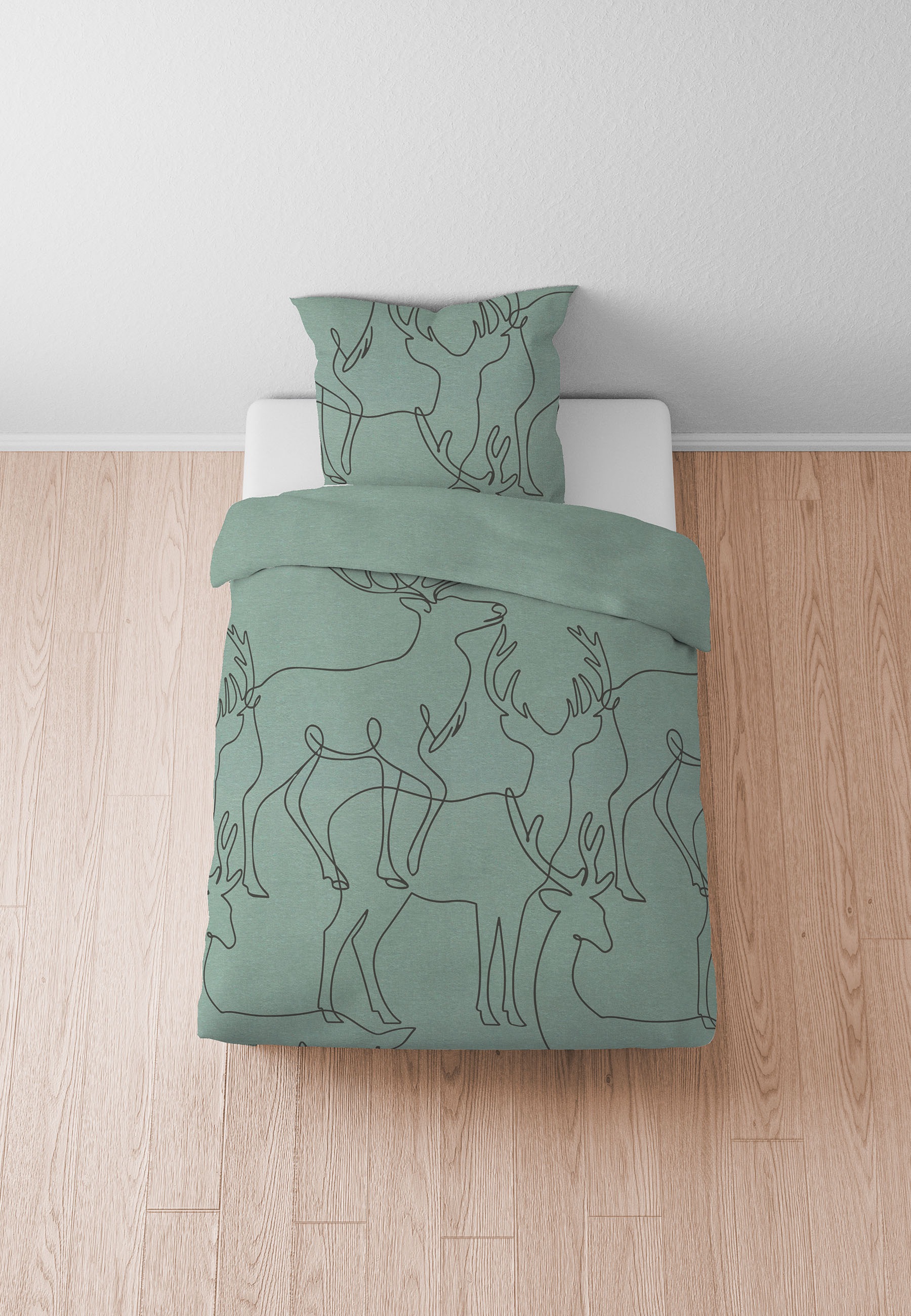 Biberna Bettwäsche "0840517" 2 Stk. kuschelig warm, samtweich, Melange, 100 günstig online kaufen