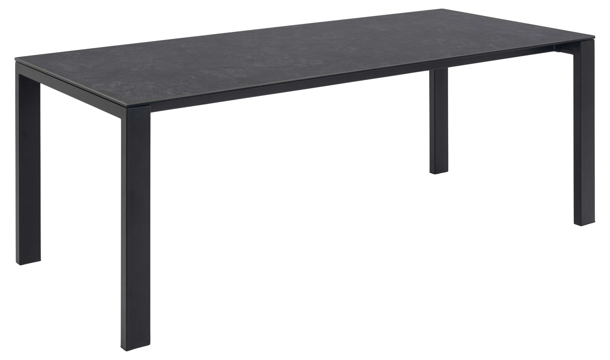 Esstisch ACTONA GROUP "Brentford", schwarz, B:200cm H:75cm T:90cm, Tische, Esstisch, Glaskeramik und auf einem stabilen Metallsockel, Schwarz, B: 200 cm 2