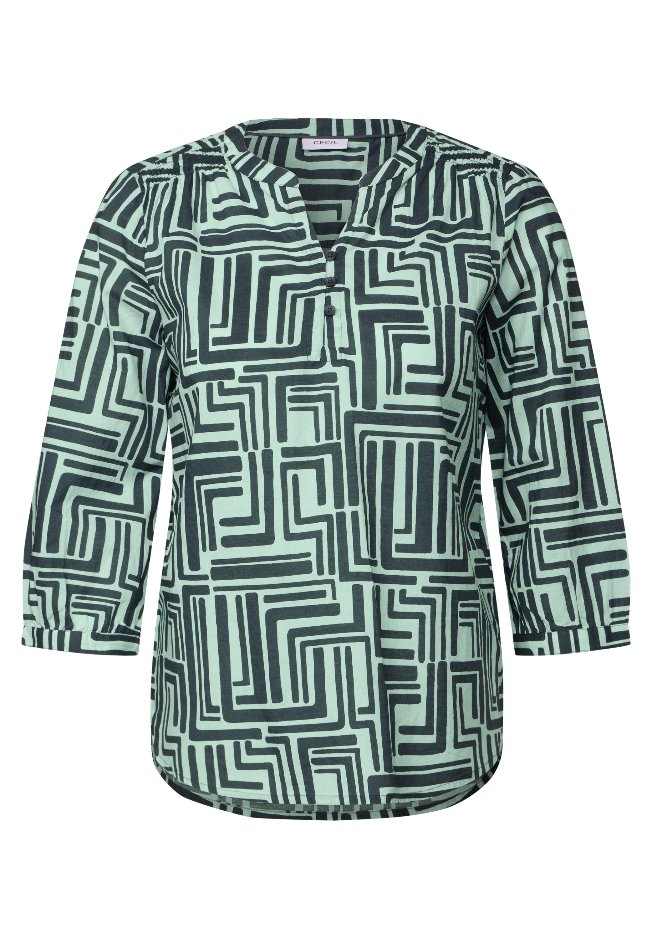 Cecil Klassische Bluse, mit 3/4 Ärmeln