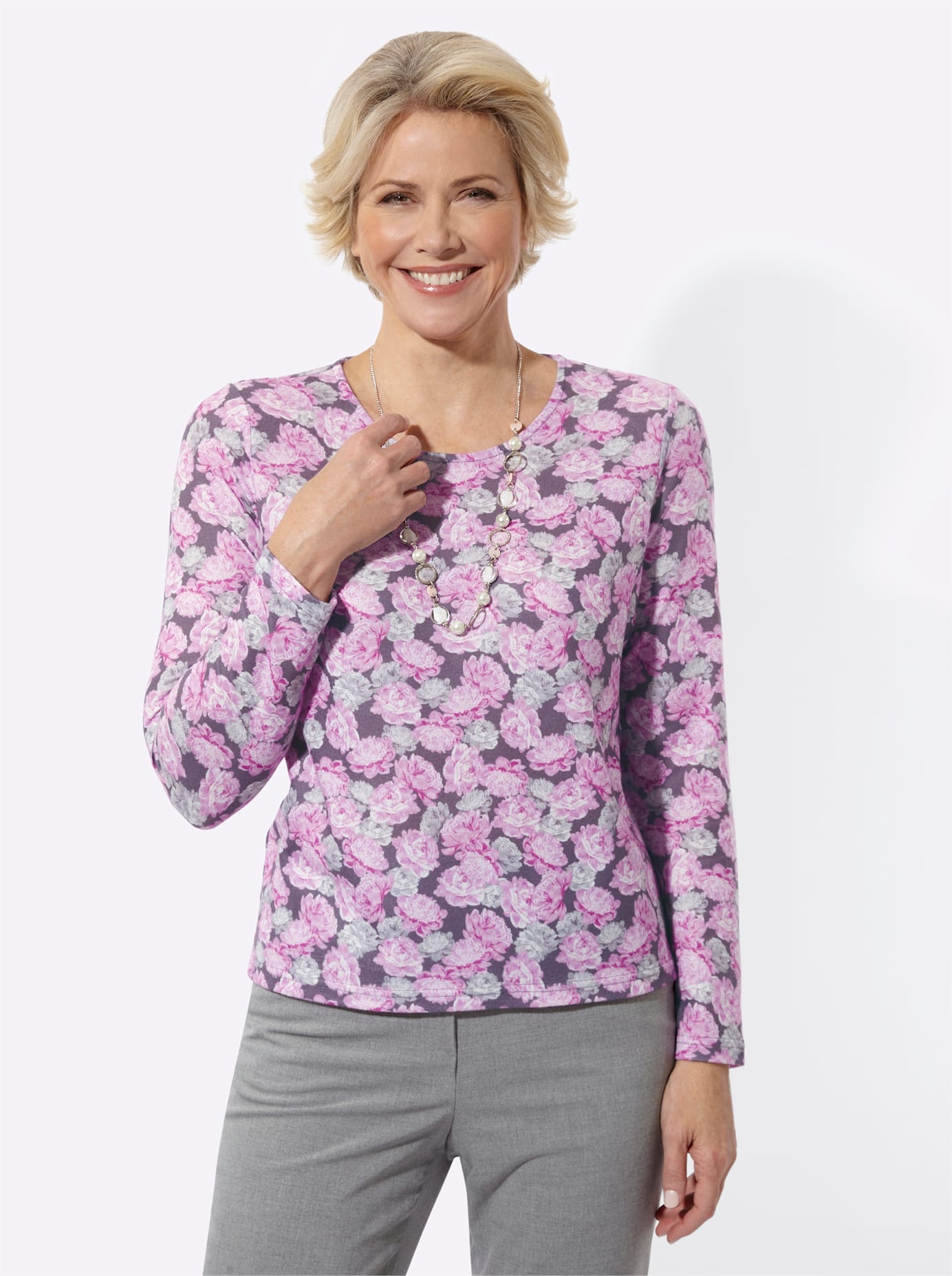 Classic Langarmshirt "Rundhals-Shirt" 1