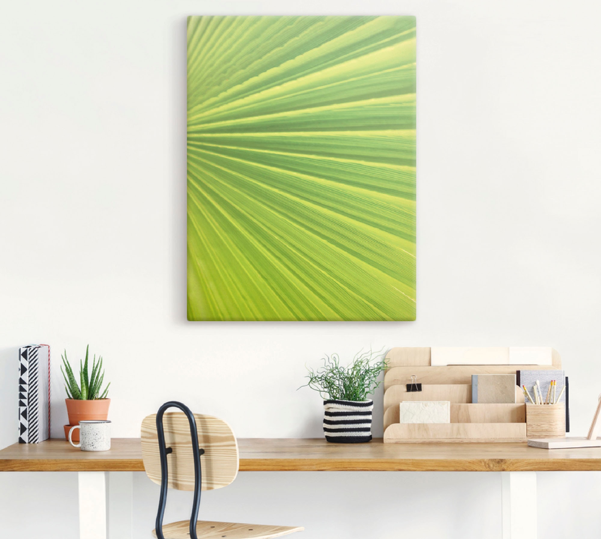Artland Leinwandbild »Palmenblätter«, Blätter, (1 St.), auf Keilrahmen gespannt