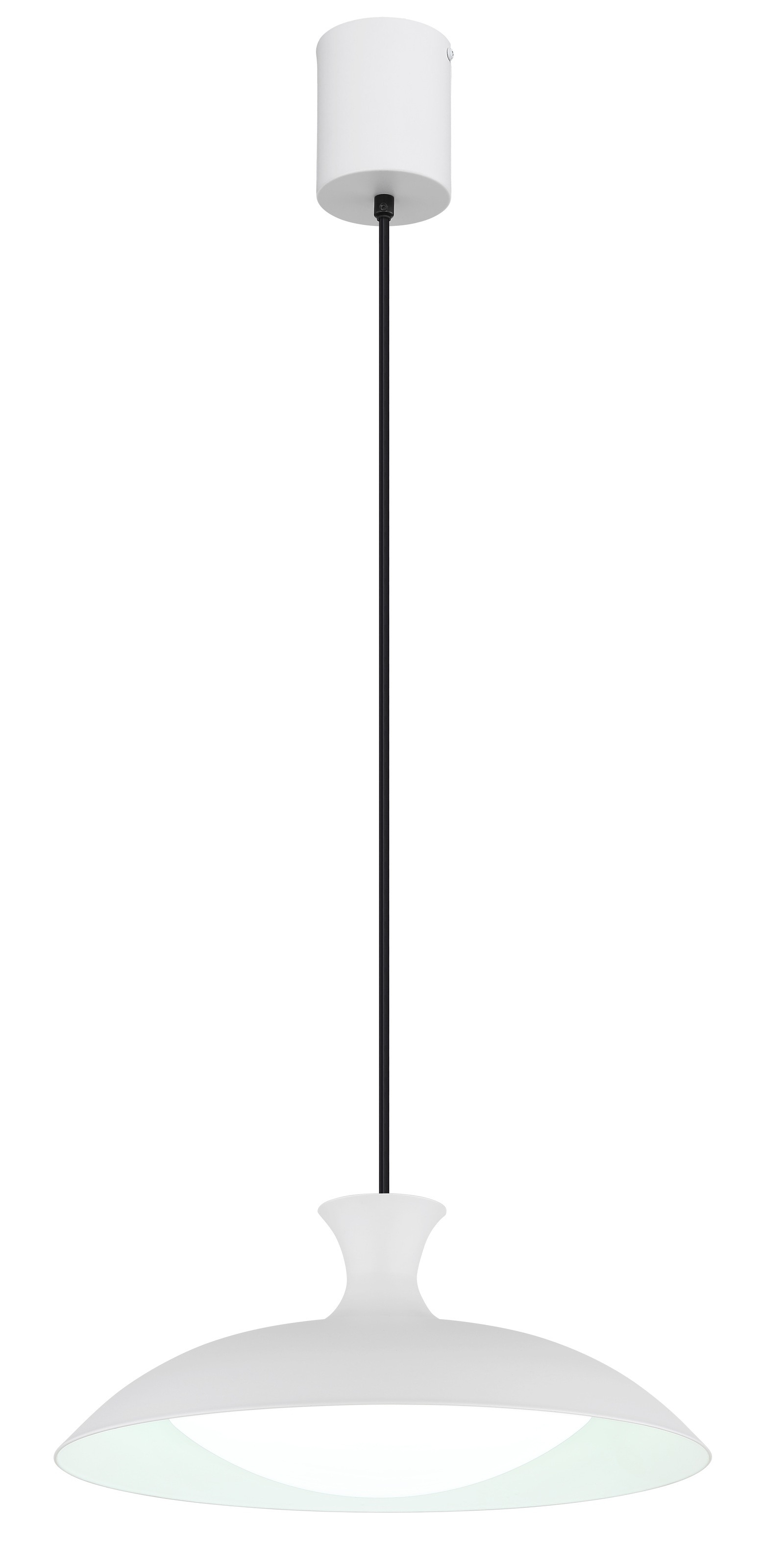 GLOBO LIGHTING Hängeleuchte "ROCHA", weiß matt, 1, Ø 40cm H: 150cm, 1 Stk., Leuchten, LED Hängeleuchte für Esszimmer weiß modern, Hängeleuchte 3