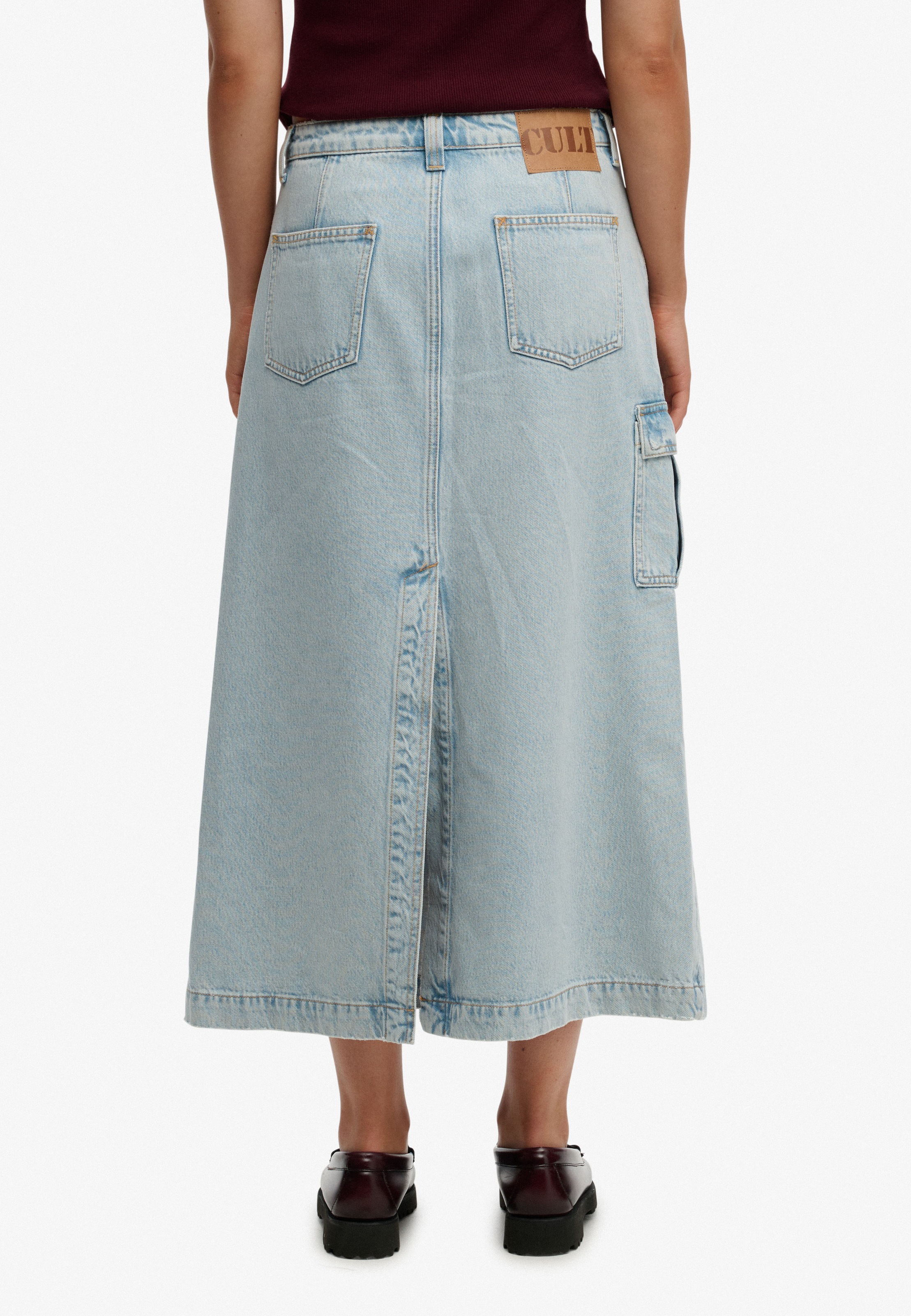 Thumbnail - Superdry Jeansrock "DENIM CARGO MAXI SKIRT"