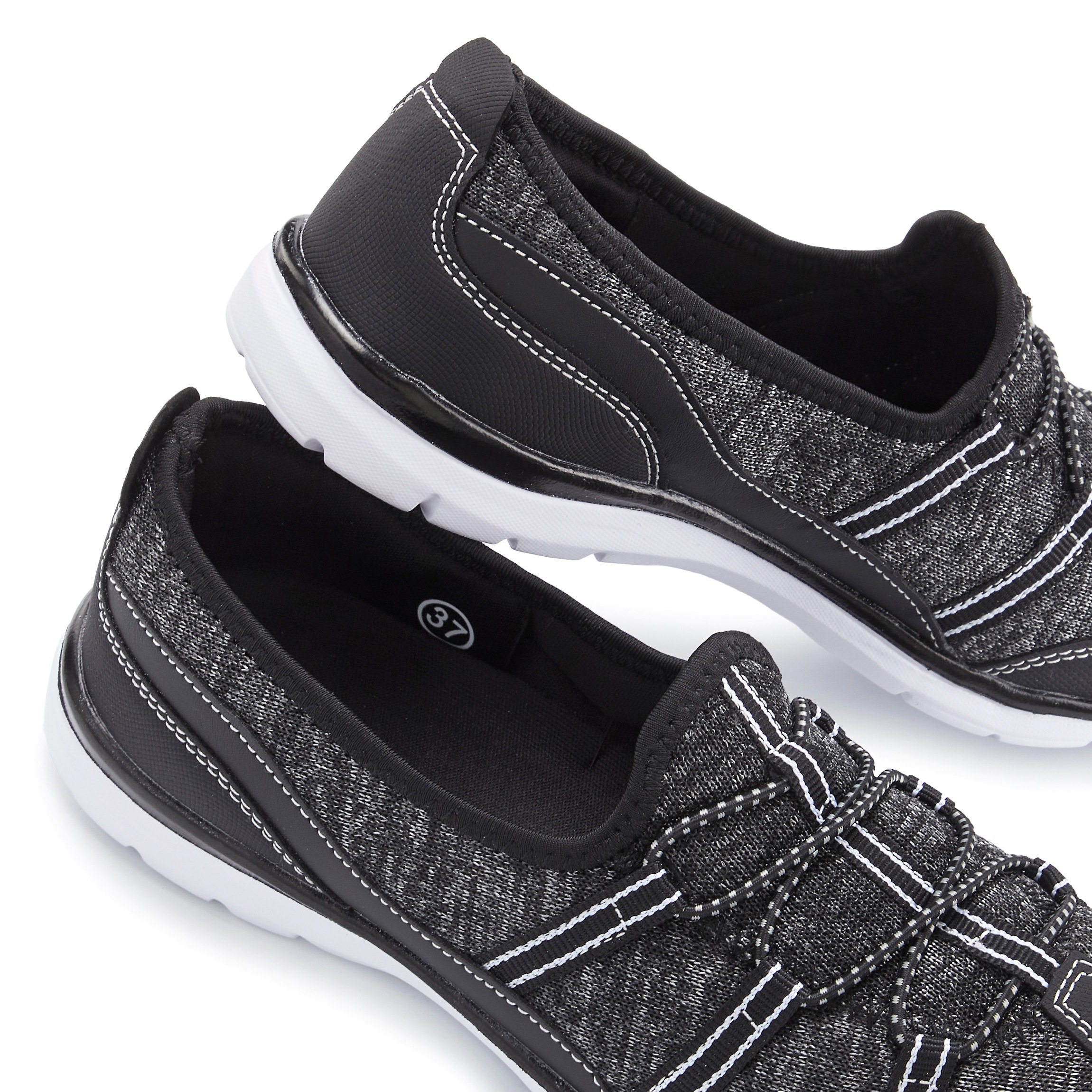Thumbnail - LASCANA Sneaker "Halbschuh, Freizeitschuh, Slipper,", zum Reinschlüpfen mit elastischen Schnürbändern VEGAN