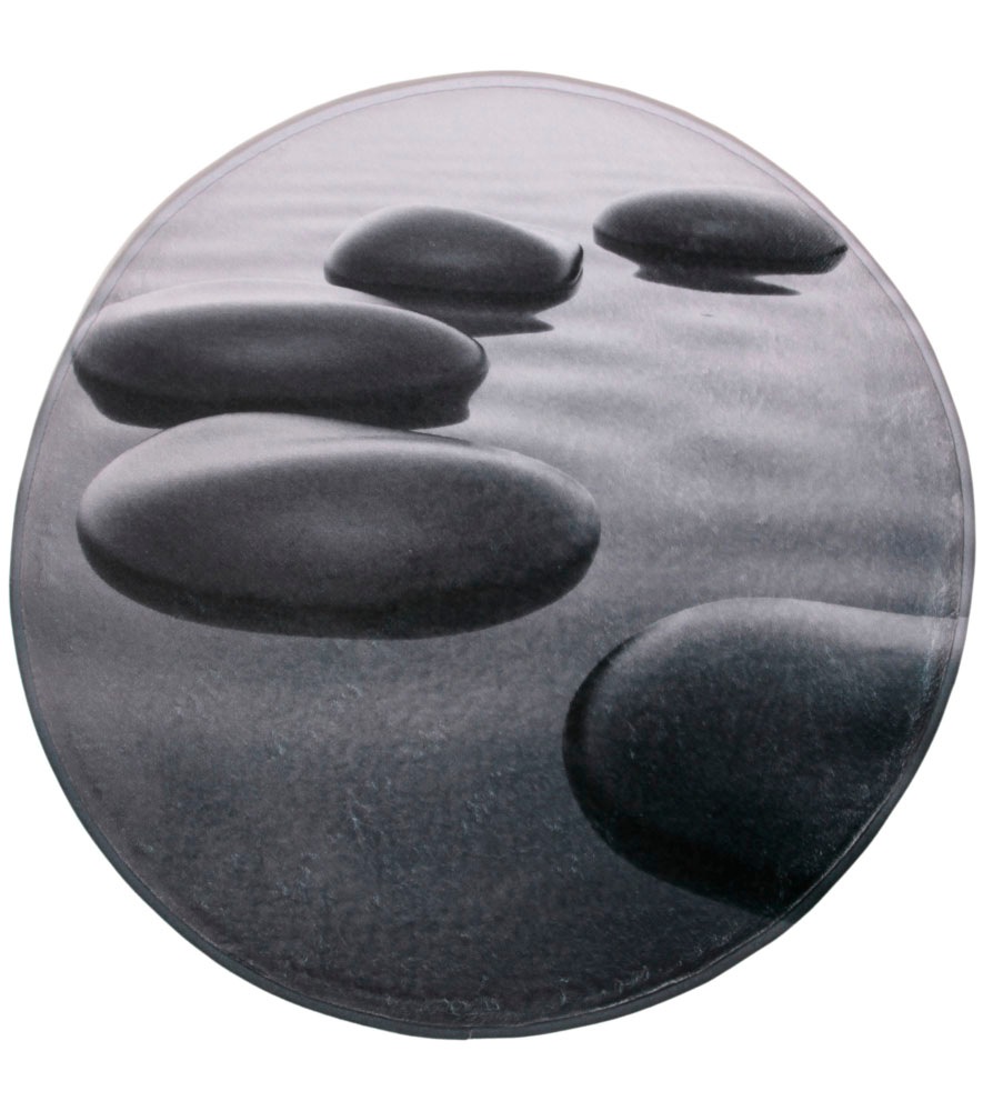 Sanilo Badematte "Black Stones", Höhe 15 mm, schnell trocknend, Memory Schaum