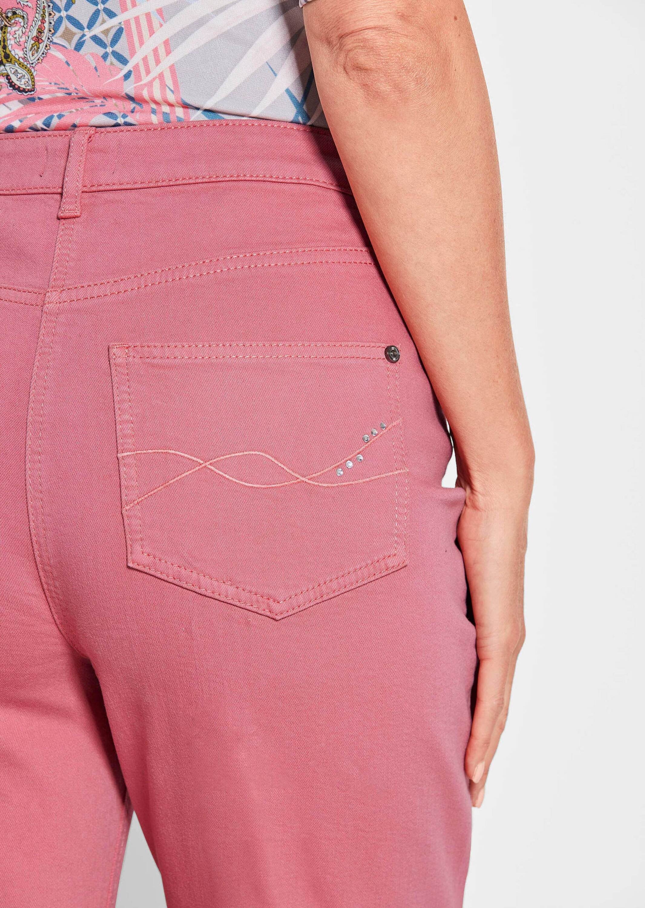 GOLDNER Regular-fit-Jeans »Kurzgröße Lange Hose SARA mit Formbund«