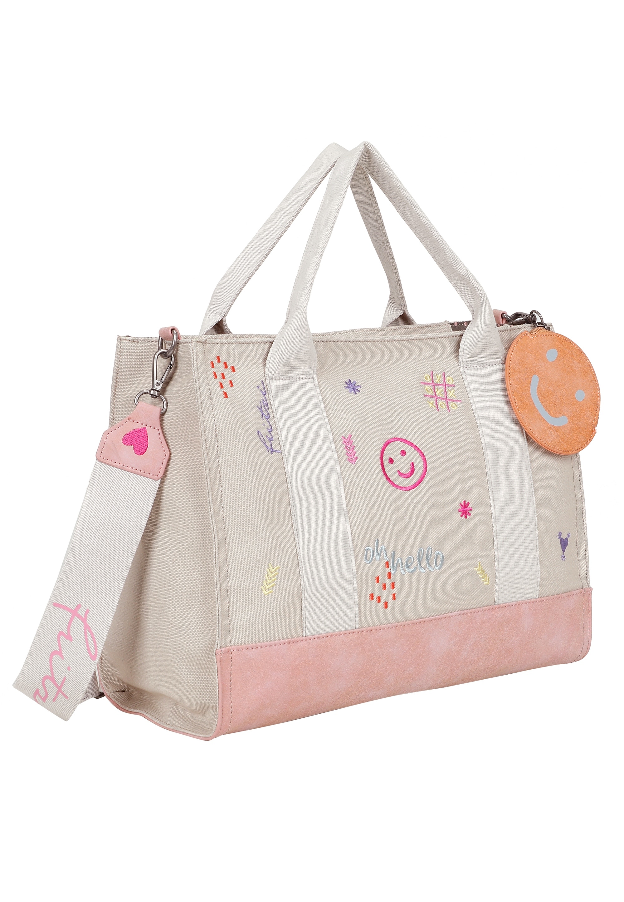 Fritzi aus Preußen Henkeltasche »Tote Bag Limited Ebro Fun«, mit abnehmbarem Pocketanhänger