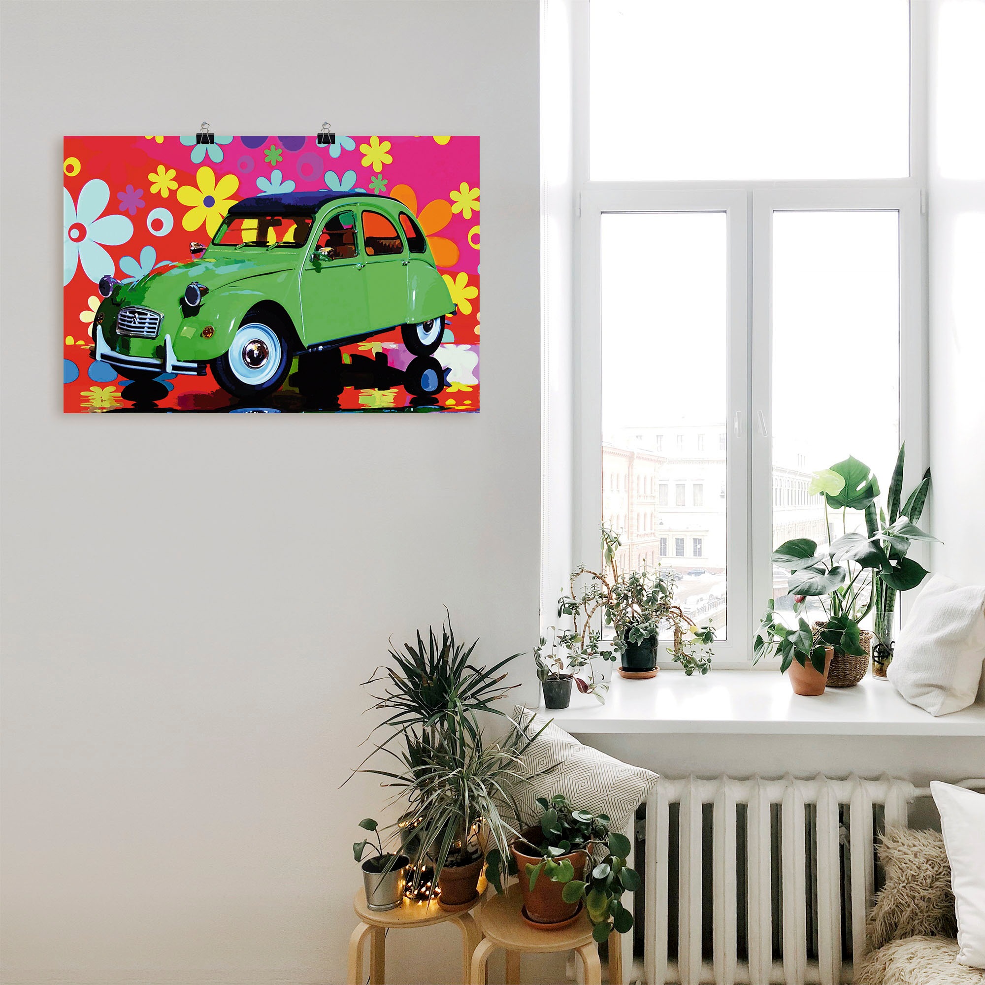 Artland Wandbild "CitroÃ"n 2CV grün", Auto, (1 St.), als Alubild, Outdoorbi günstig online kaufen