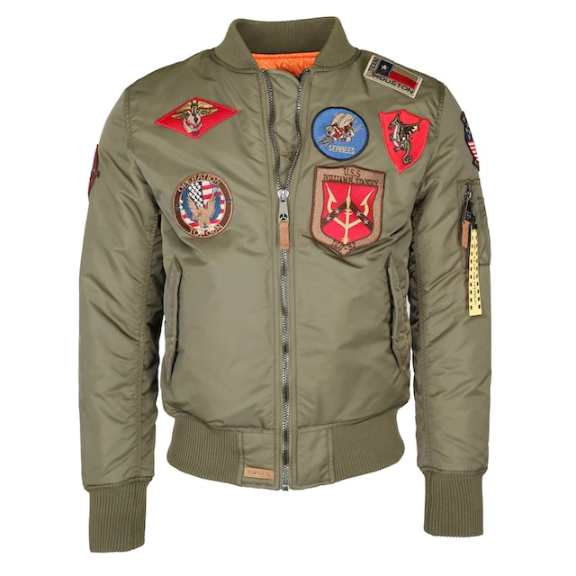 TOP GUN Bomberjacke »im Pilotenstil mit Patches TG20191053« ▷ für | BAUR