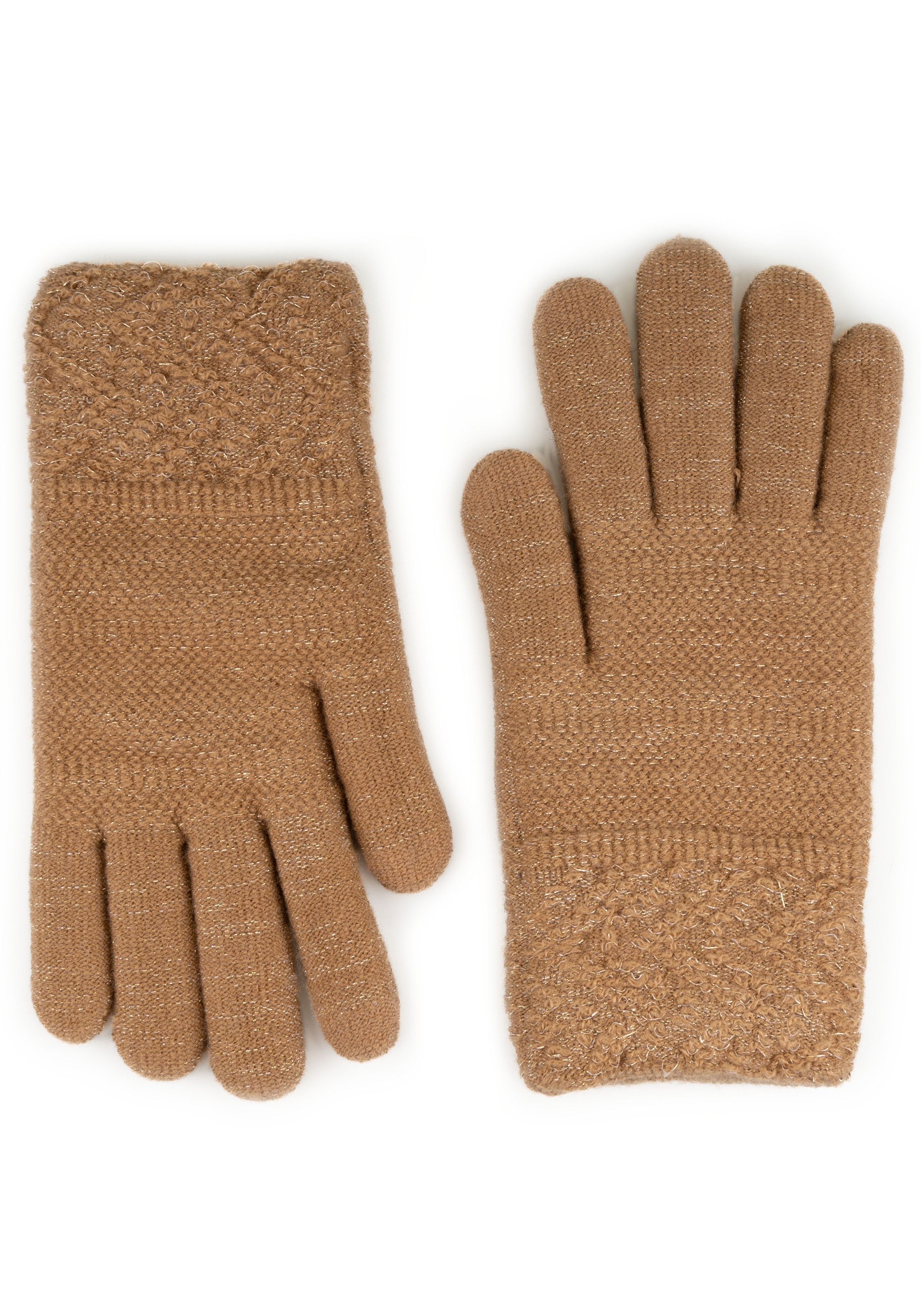 Capelli New York Strickhandschuhe, dezenter Metallic-Schimmer, gemustert, h günstig online kaufen