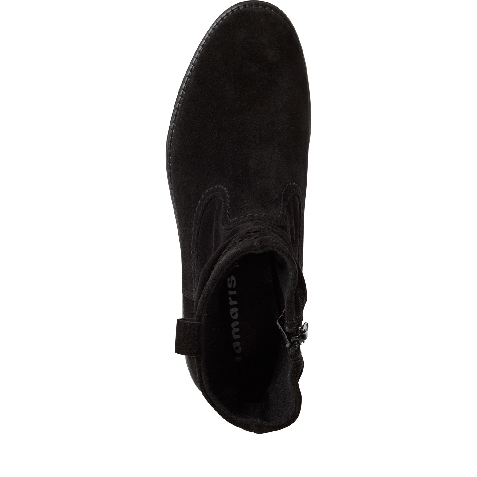Tamaris Stiefelette, Blockabsatz, Boots mit Falten im slouchy Look