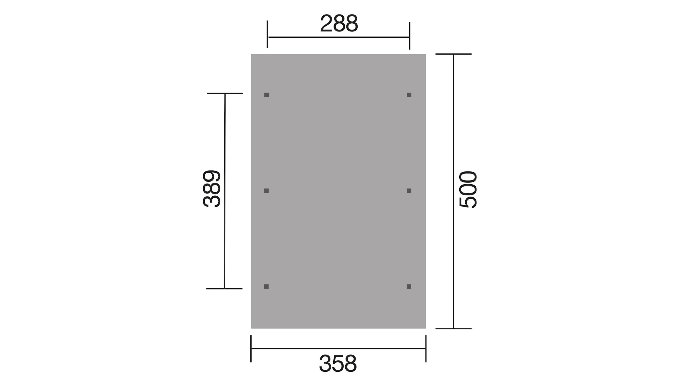 weka Einzelcarport online BAUR Massivholzdach, »Satteldachcarport bestellen 18 611«, cm, Holz, kdi, | naturbelassen mm 270