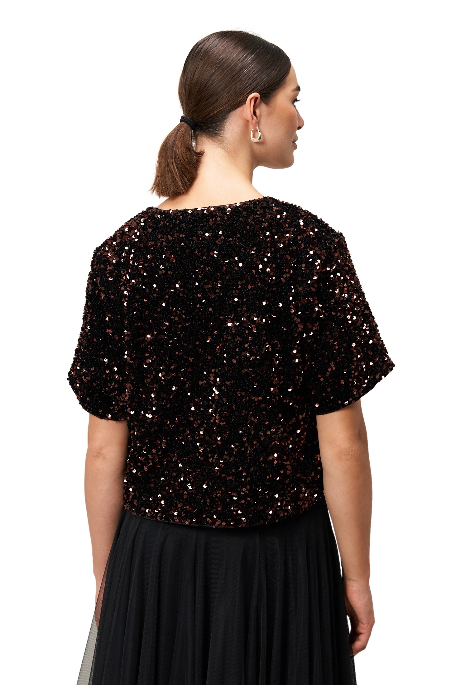 Zero Jackenblazer »Damen mit Pailletten« Bindedetail