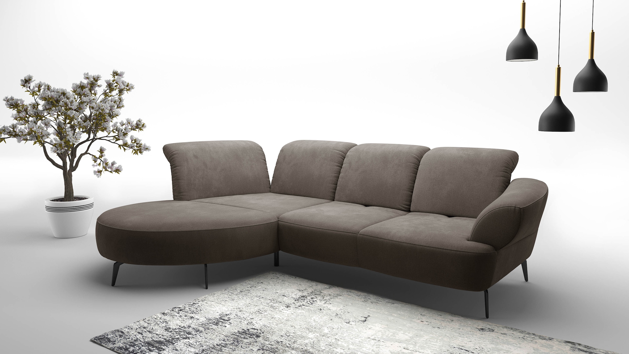 sit&more Ecksofa "Dance, L-Form, inkl. Sitztiefenverstellung", inkl. Click& günstig online kaufen