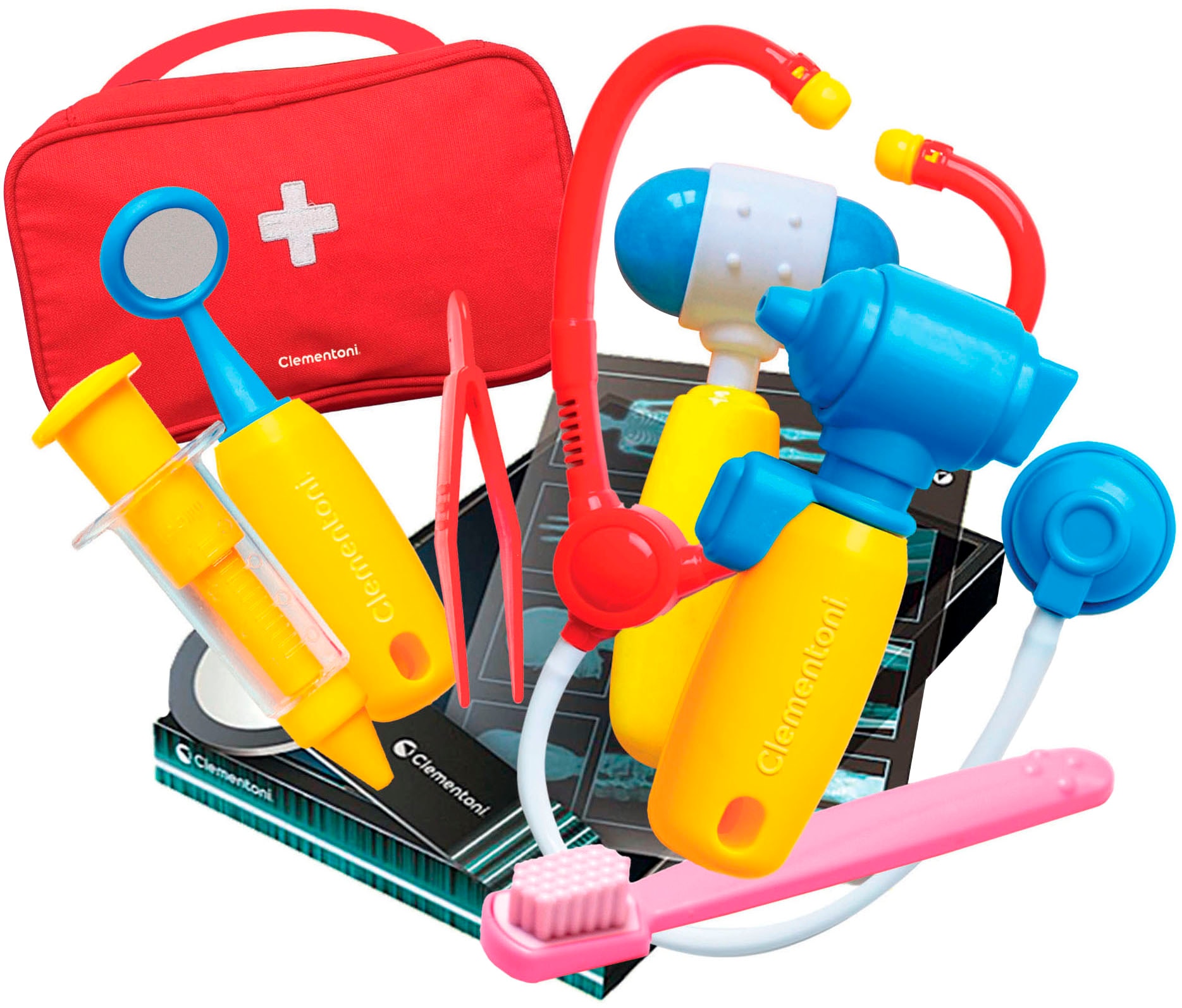 Clementoni® Experimentierkasten »Galileo, Entdecke die Welt der Medizin« Made in Europe