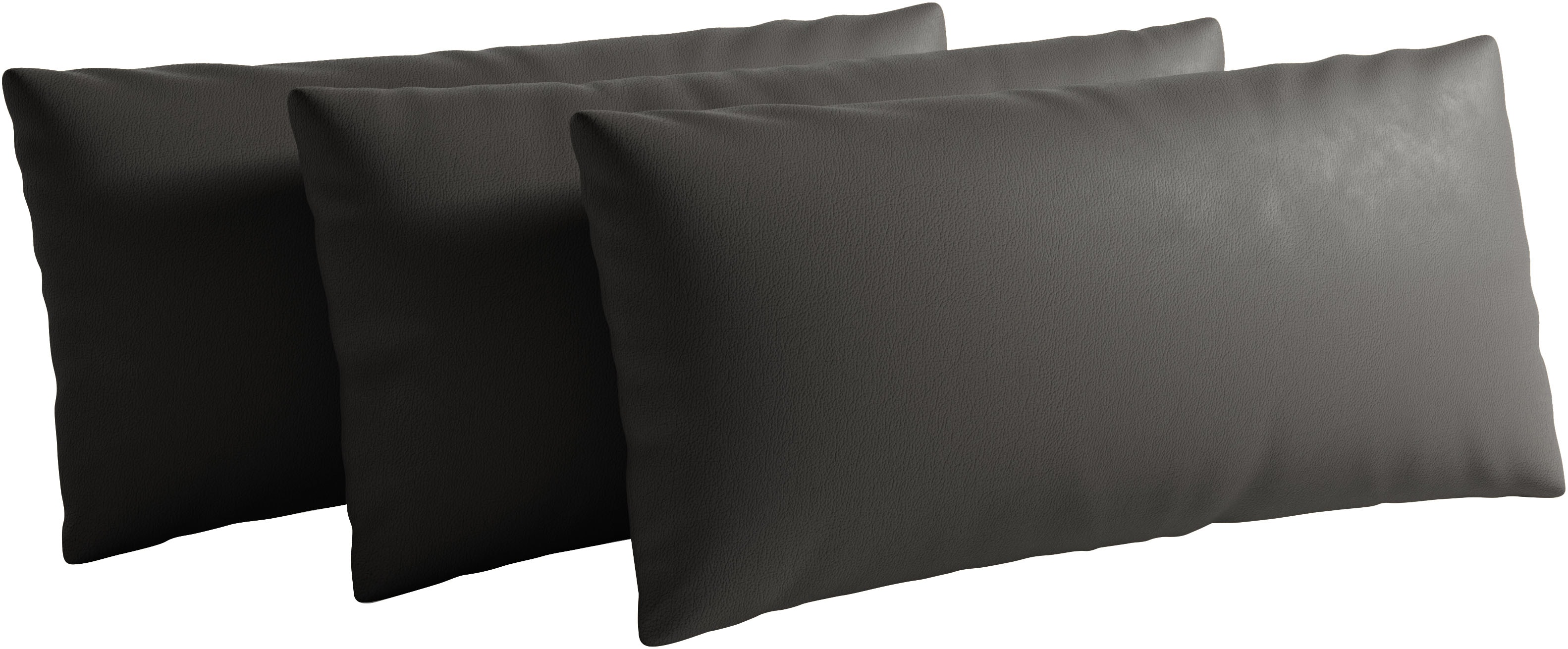 sit&more Sofakissen "Chelsea, 60 cm, Leder" zur Auswahl Sets mit 2 oder 3 Stück