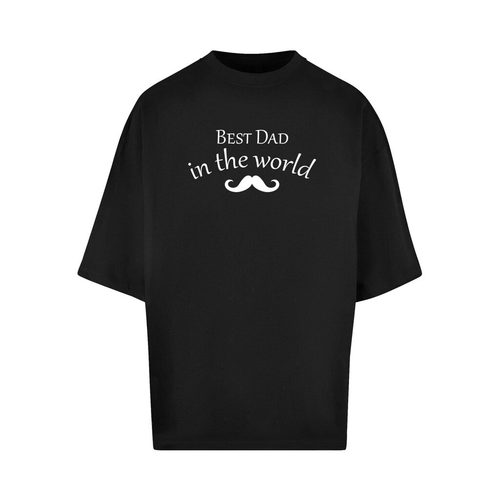 Merchcode T-Shirt »Merchcode Herren Fathers Day - Best dad in the world 2 Huge Tee«, (1 tlg.)