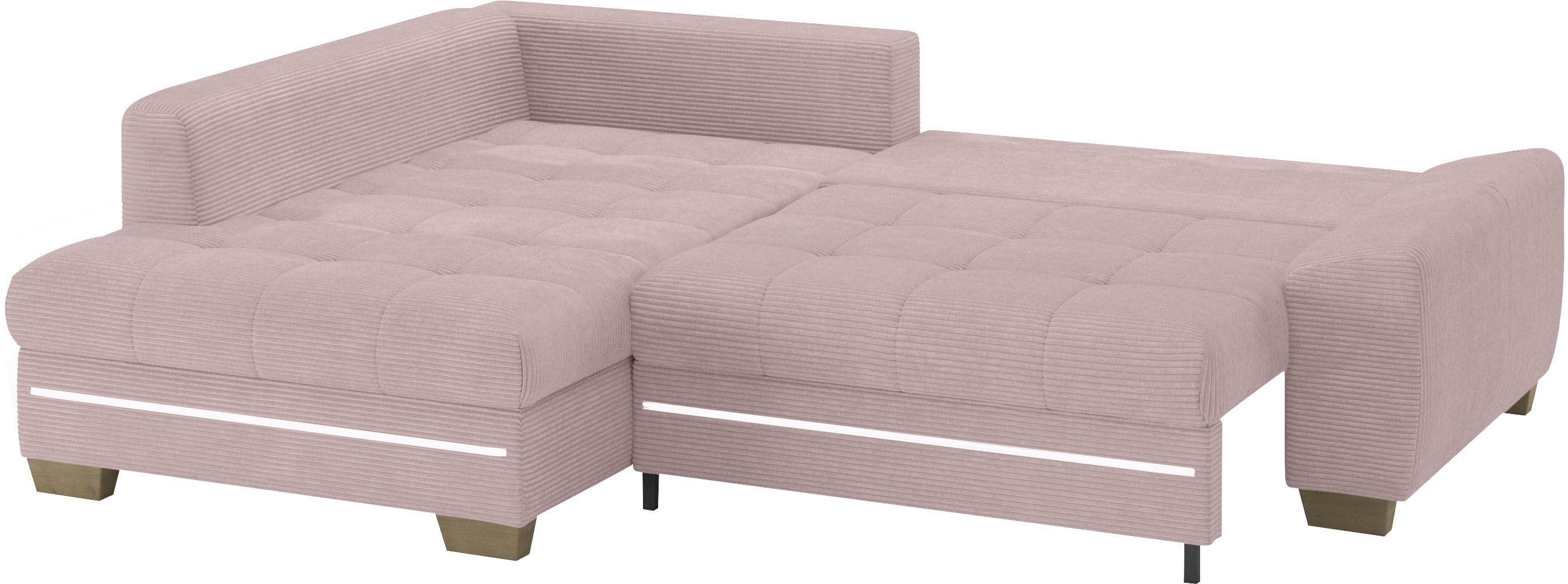 Thumbnail - Mr. Couch Ecksofa "Nikita II, L-Form", mit RGB-LED Beleuchtung, wahlweise mit Bett, Bettkasten, Kaltschaum