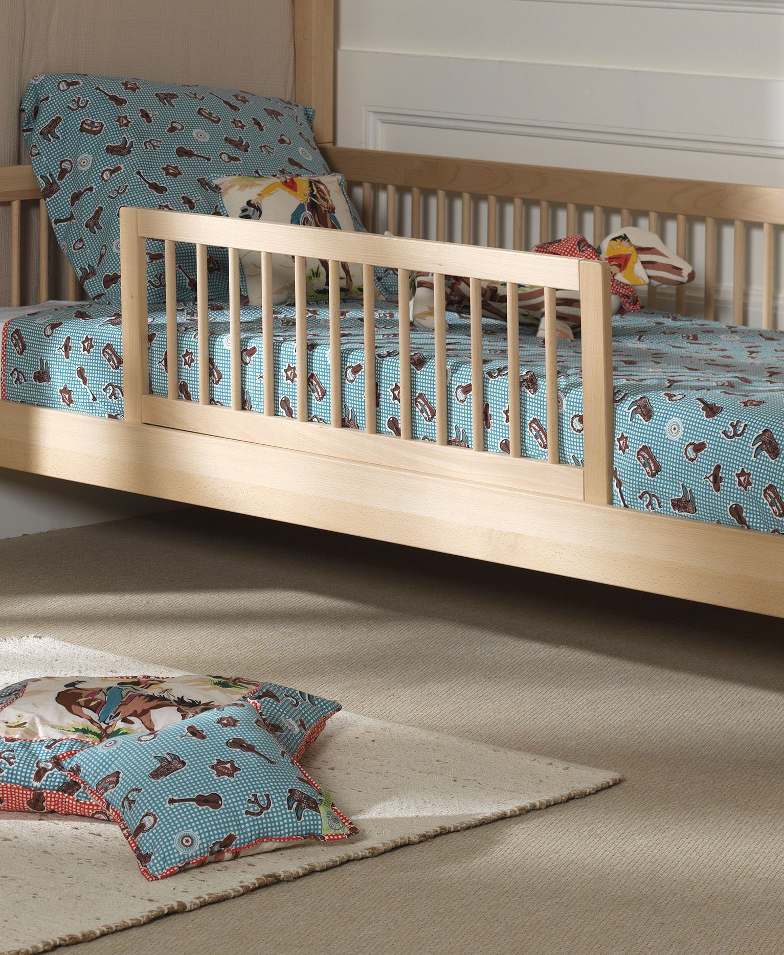 Vipack Umbauseiten »Rausfallschutz mit Sprossen für Betten Forrest, universell einsetzbar« Buche massiv natur lackiert, bietet zusätzlich Schutz für Ihr Kind