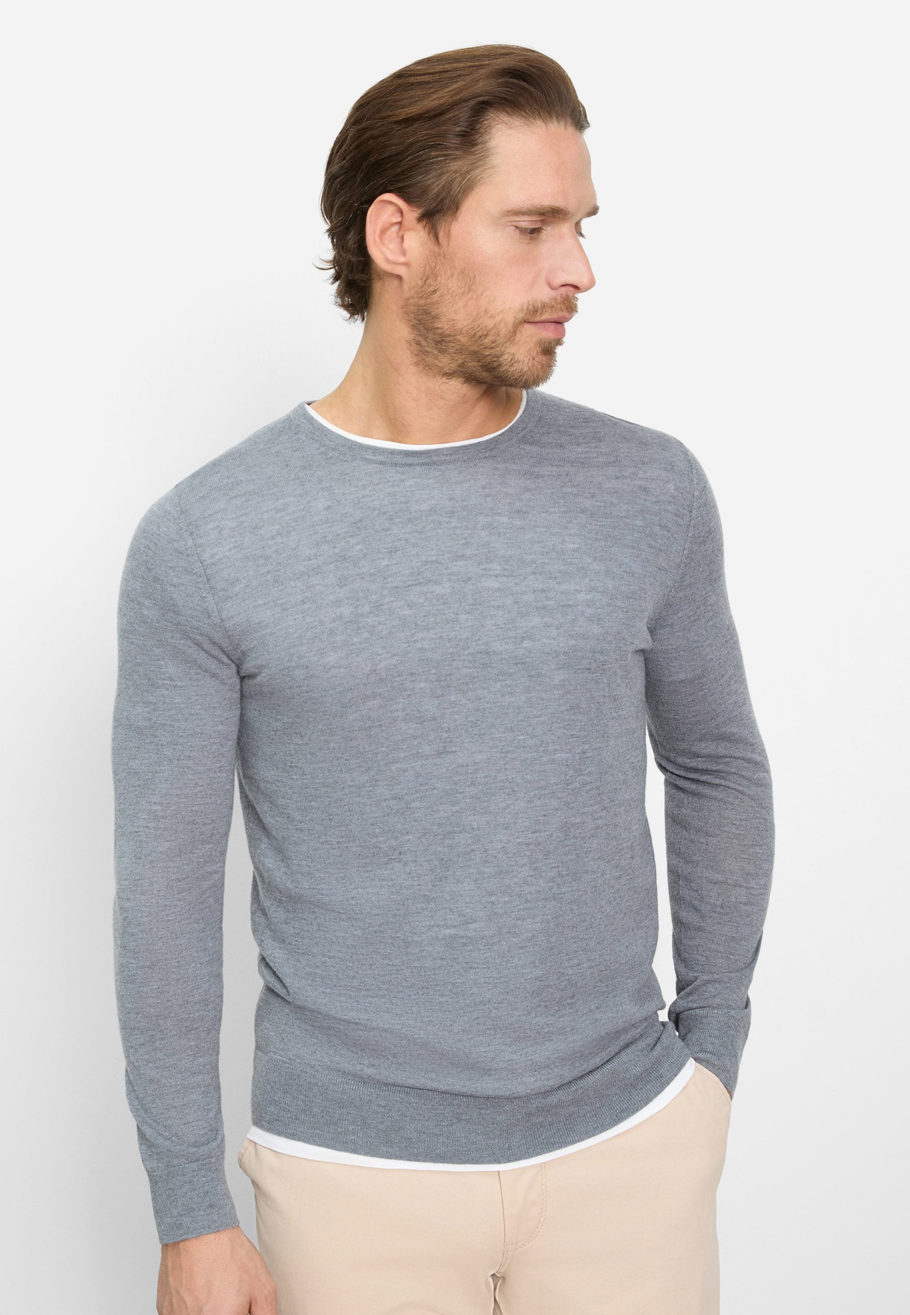 OLYMP Strickpullover "OLYMP Casual Strick" günstig online kaufen