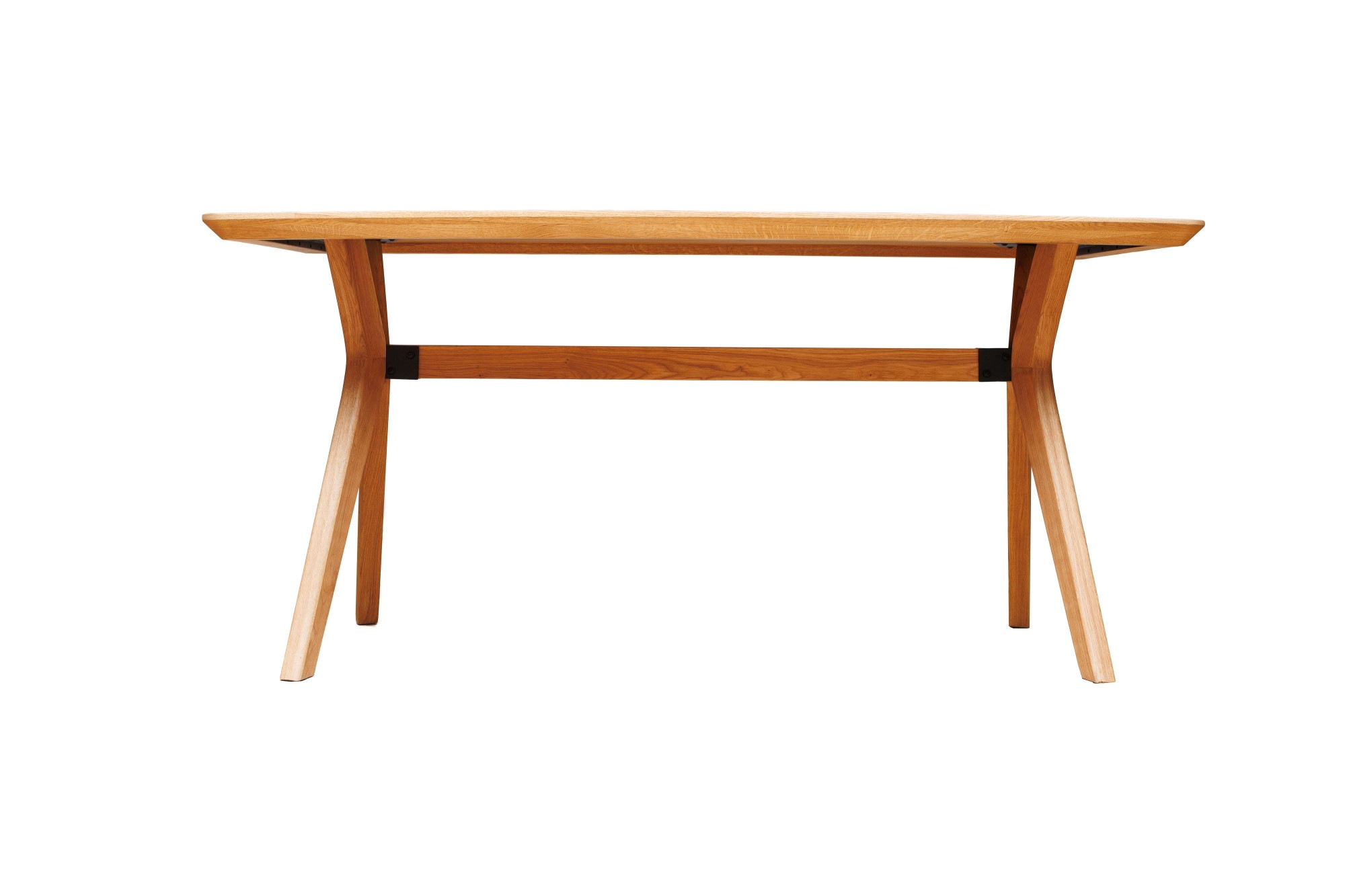 Esstisch OTTO HOME "Arco Küchentisch, Tisch, Speisetisch, Esszimmertisch, Familientisch", natur, natur, natur, B:160cm H:76cm T:90cm, Tische, Esstisch, 4 cm Tischplatte, Eiche geölt, Schweizer Kante & gekreuzte Beine 3