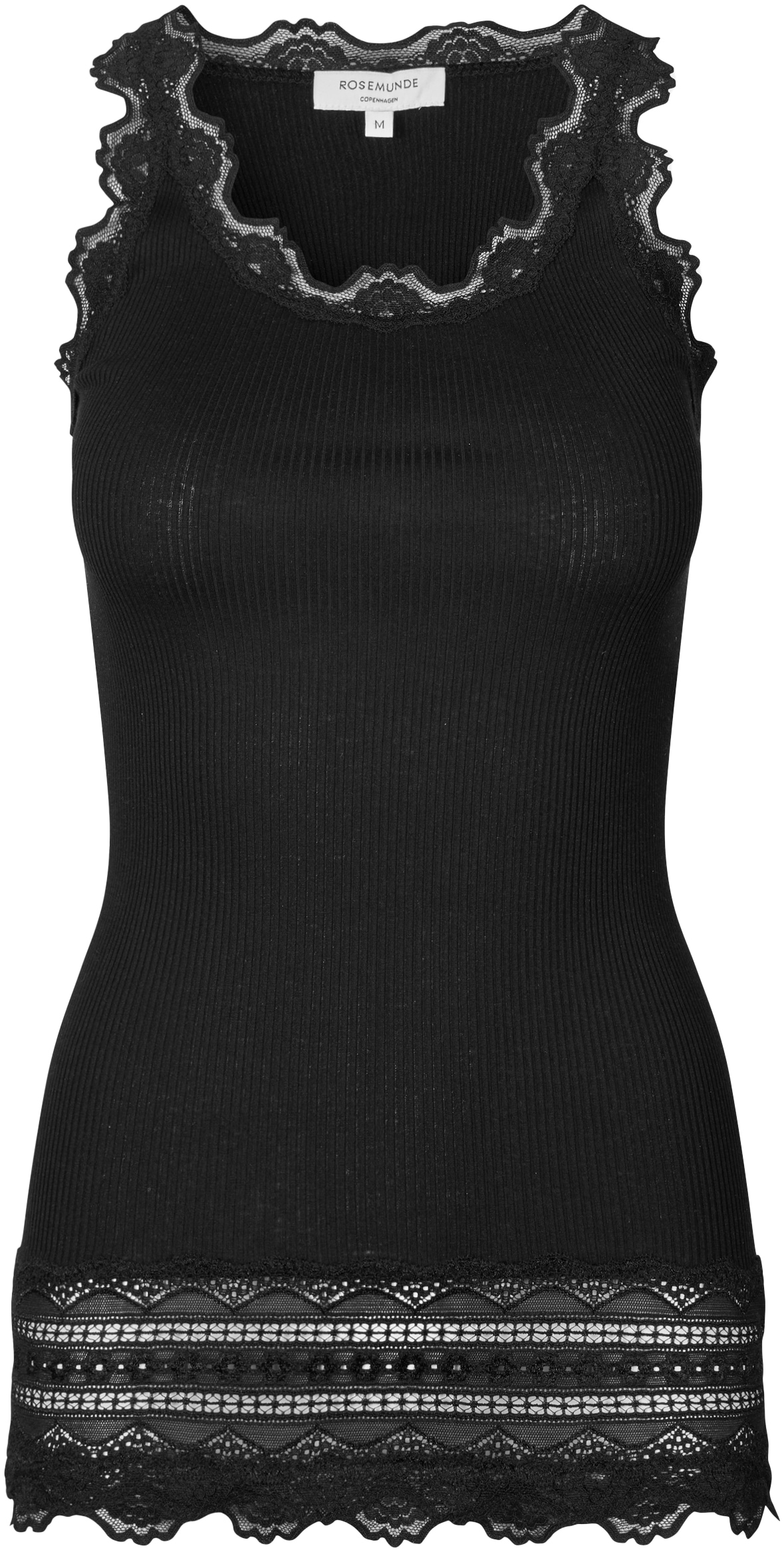 rosemunde Tanktop "Benita Silk Top Camisole", mit Vintage-Spitze am Ausschn günstig online kaufen